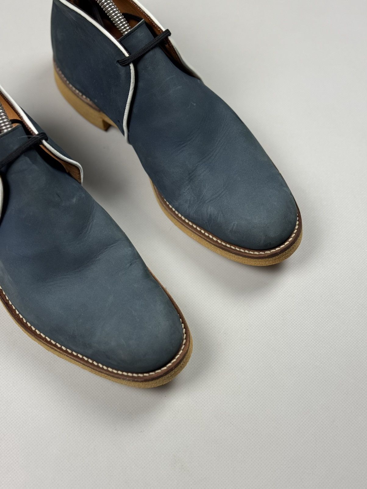 Grenson Grenson Men’s Leather Lace Up Formal Desert Boots Shoes Size US 8.5 / EU 41-42 - 2 Thumbnail