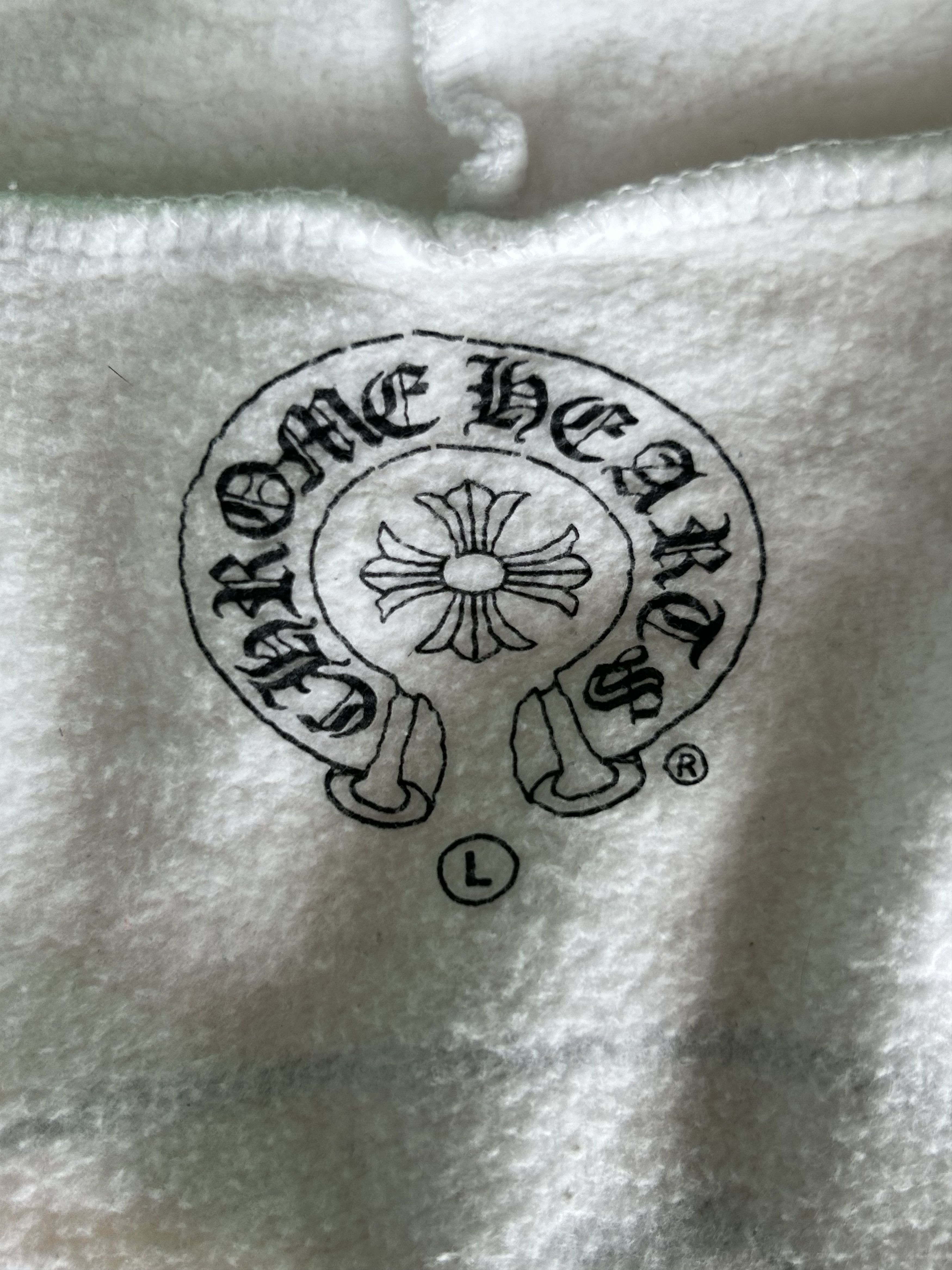 Chrome Hearts White & Black Rolling Stones Horseshoe Logo Zip Up Hoodie Size US L / EU 52-54 / 3 - 3 Thumbnail