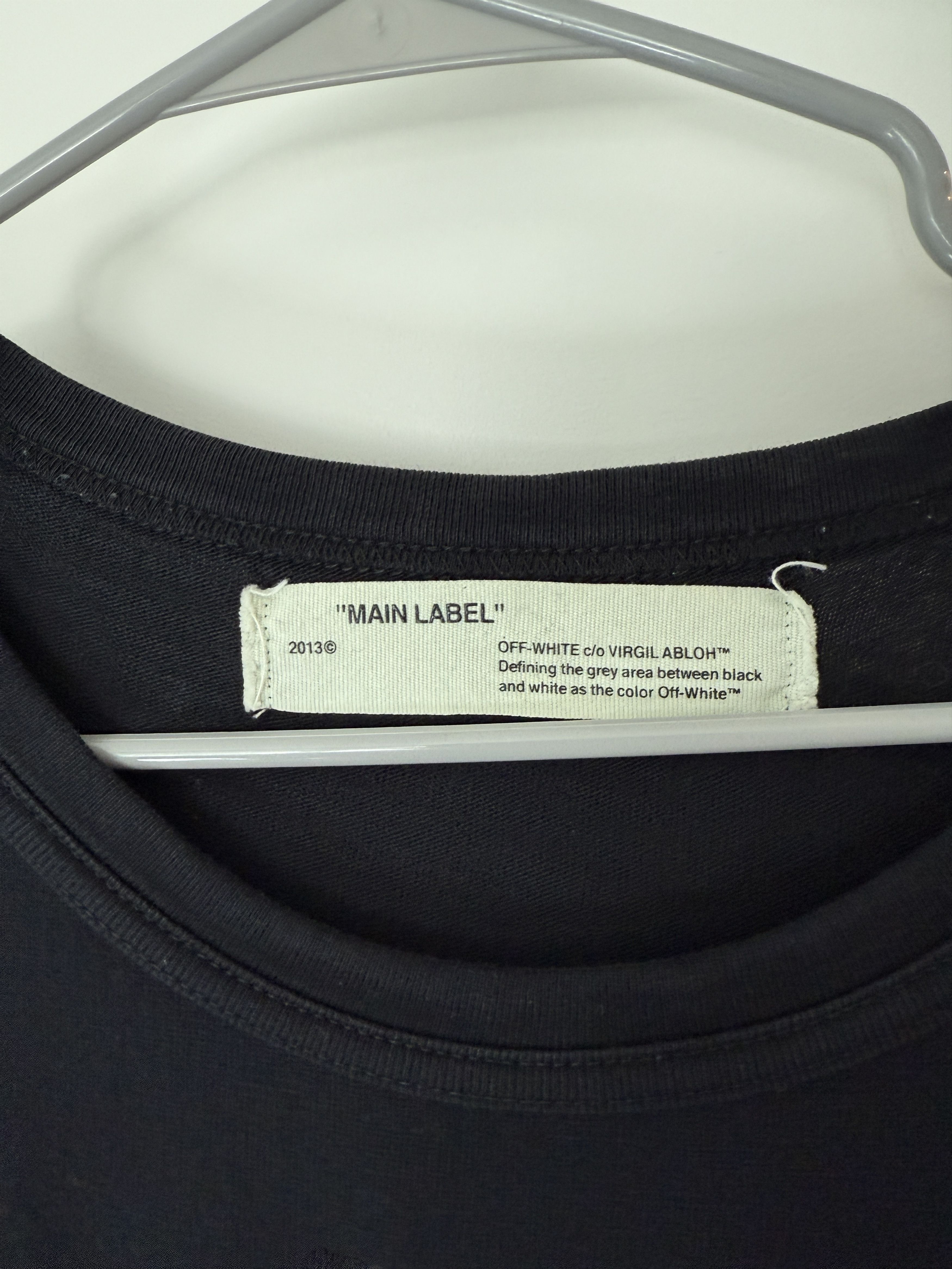 Off-White Off-White Care Of Mirror Tee Black Oversized L Size US L / EU 52-54 / 3 - 3 Thumbnail