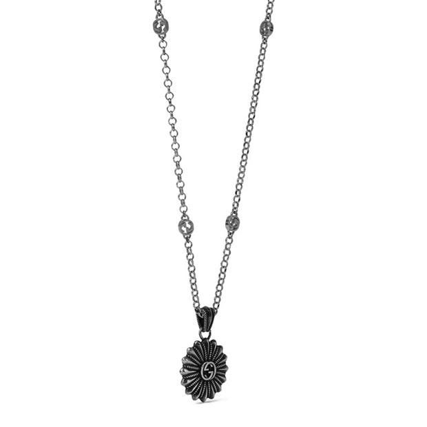 Gucci Interlocking G Flower Pendant Necklace Size ONE SIZE - 3 Thumbnail