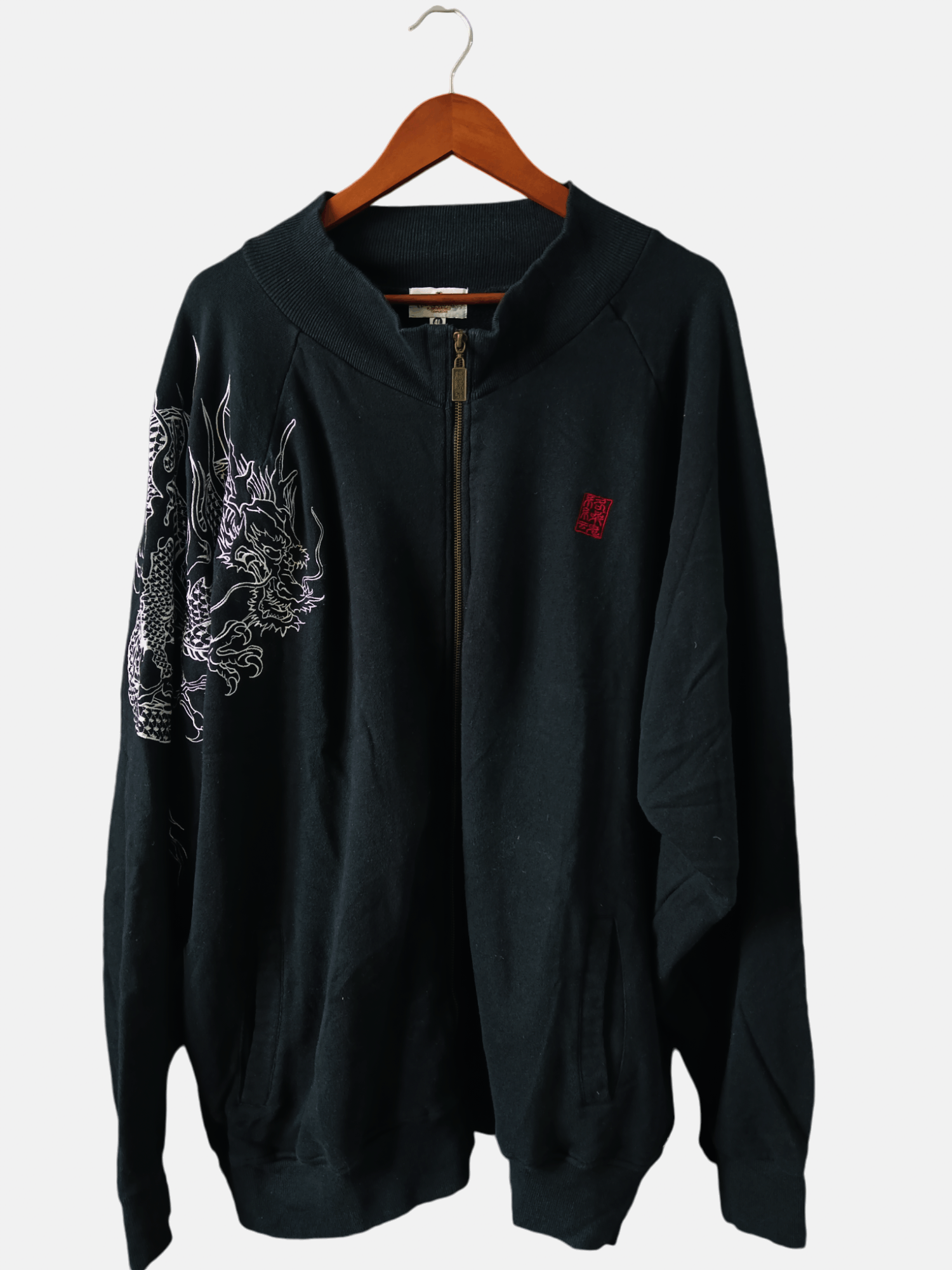 🔥Karakuri Tamashi🔥 Dragons Embroidery Zipper Jacket