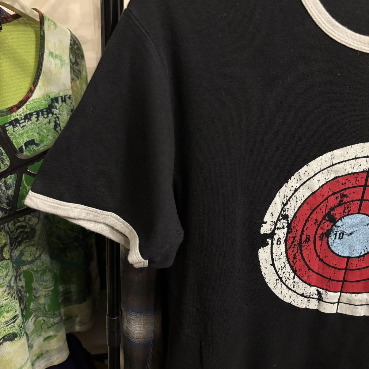 If Six Was Nine Vintage Target Graphic Ringer T-Shirt Grunge t-trax Punk Size US M / EU 48-50 / 2 - 5 Thumbnail