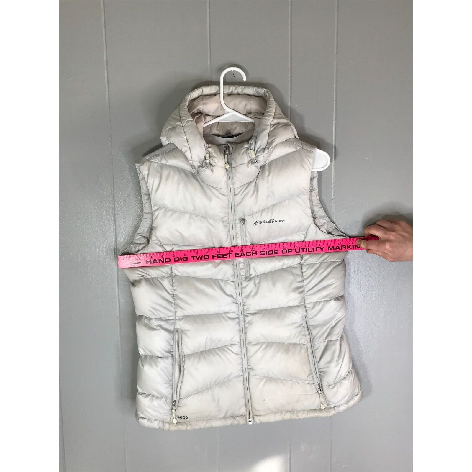 Eddie Bauer Eddie Bauer Vest Women's L White Full Zip Hooded EB800 Down Size L / US 10 / IT 46 - 7 Thumbnail