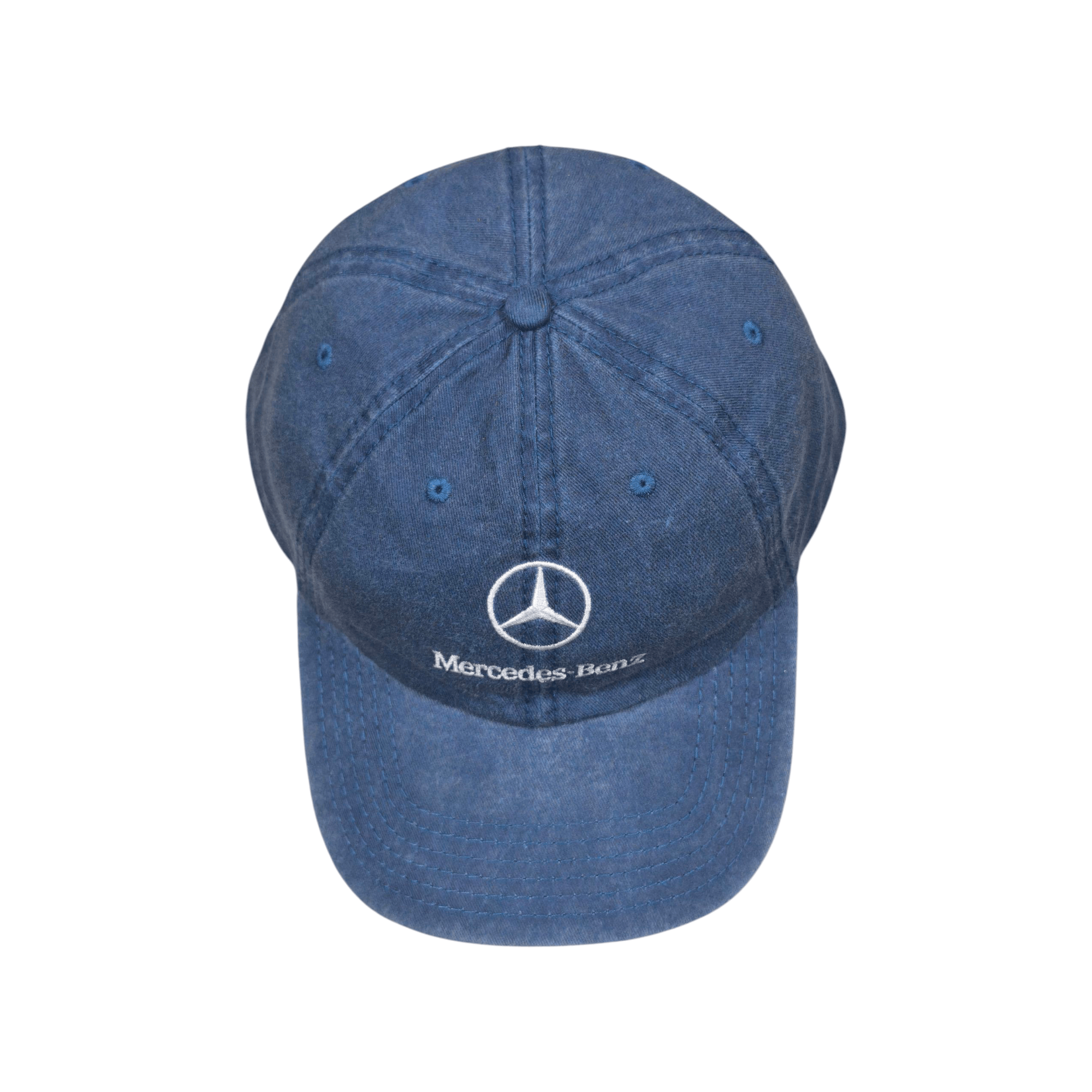 Mercedes-Benz Vintage Mercedes-Benz Denim Logo Motorsport Dad Hat Size ONE SIZE - 4 Thumbnail