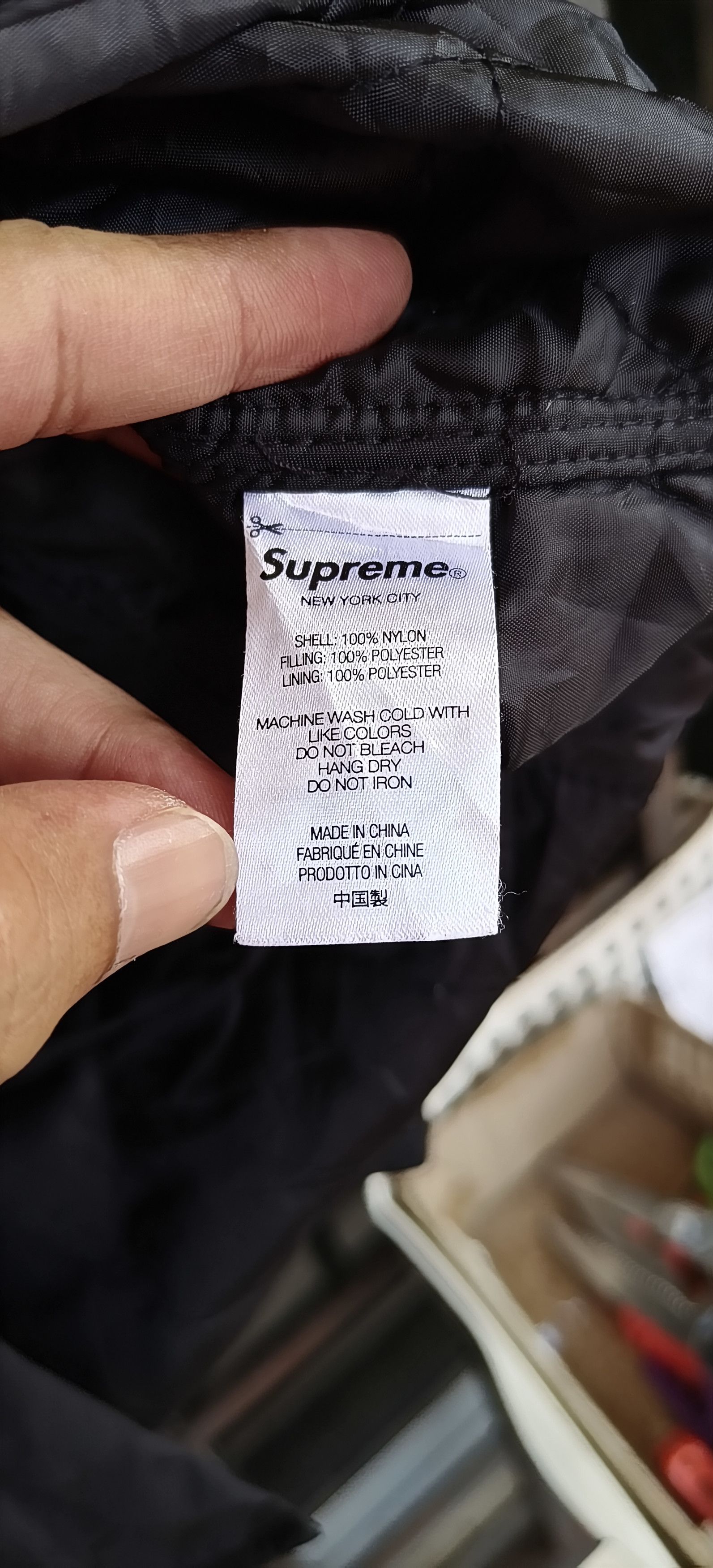 Supreme Supreme Nylon Filled Shirt Black FW 2022 collection Size US M / EU 48-50 / 2 - 5 Thumbnail