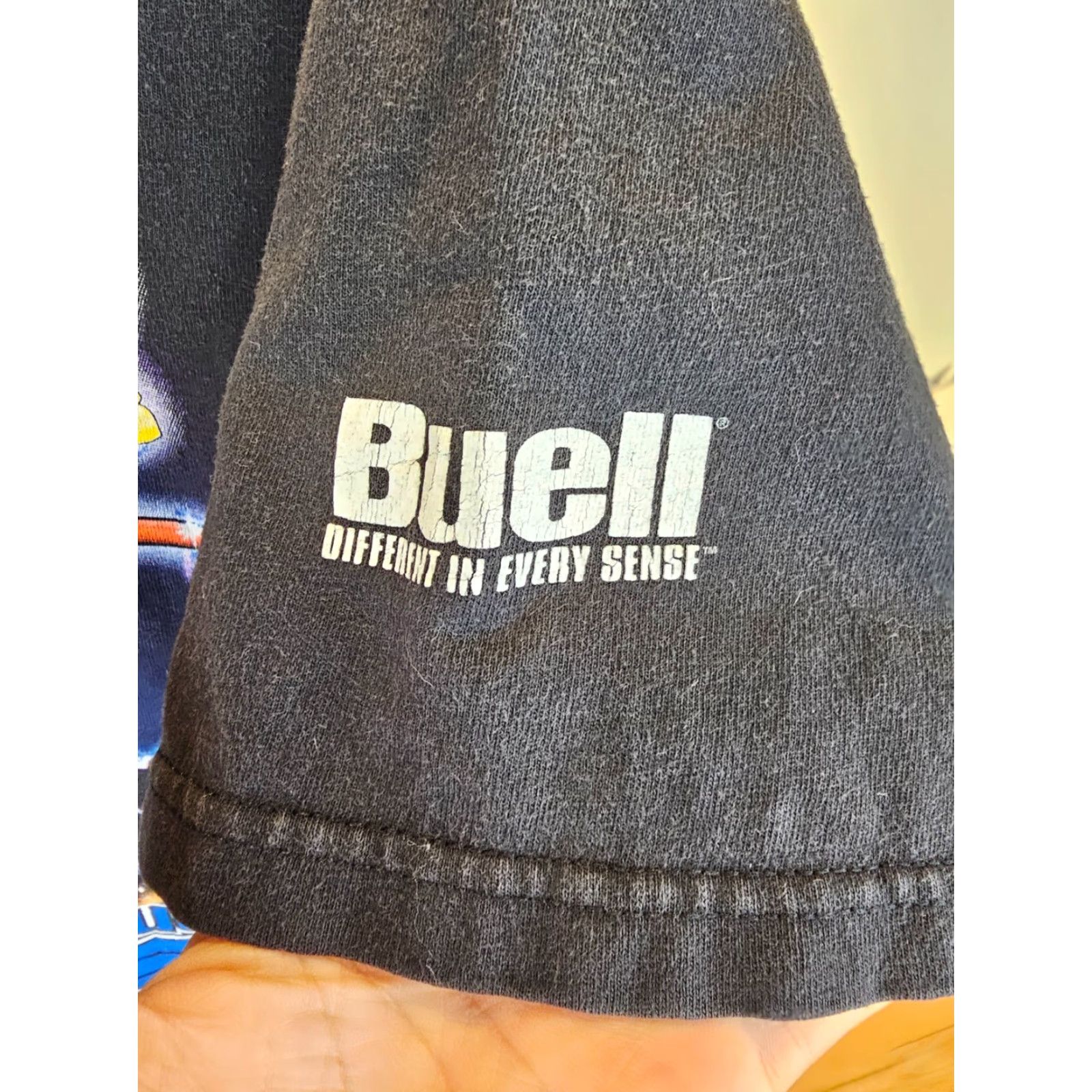 Vintage VINTAGE THUNDER POWER BUELL MOTORCYCLE COMPANY BLACK T-SHIRT SZ L Shirt Men Black 90s Logo Short Sleeve Round Neck Cotton Vintage: No Size US L / EU 52-54 / 3 - 5 Thumbnail