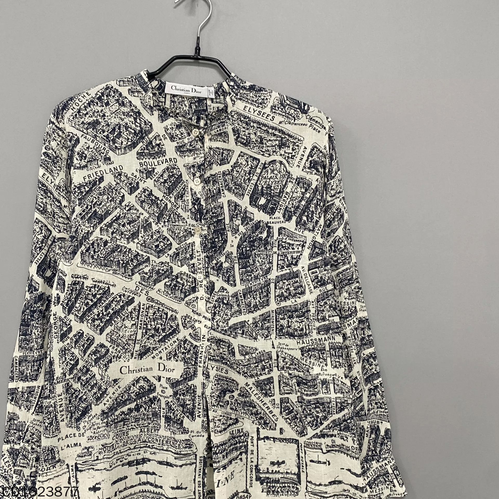 Dior Dior Paris Map Long Sleeve Dress 36 Size XS / US 0-2 / IT 36-38 - 2 Thumbnail