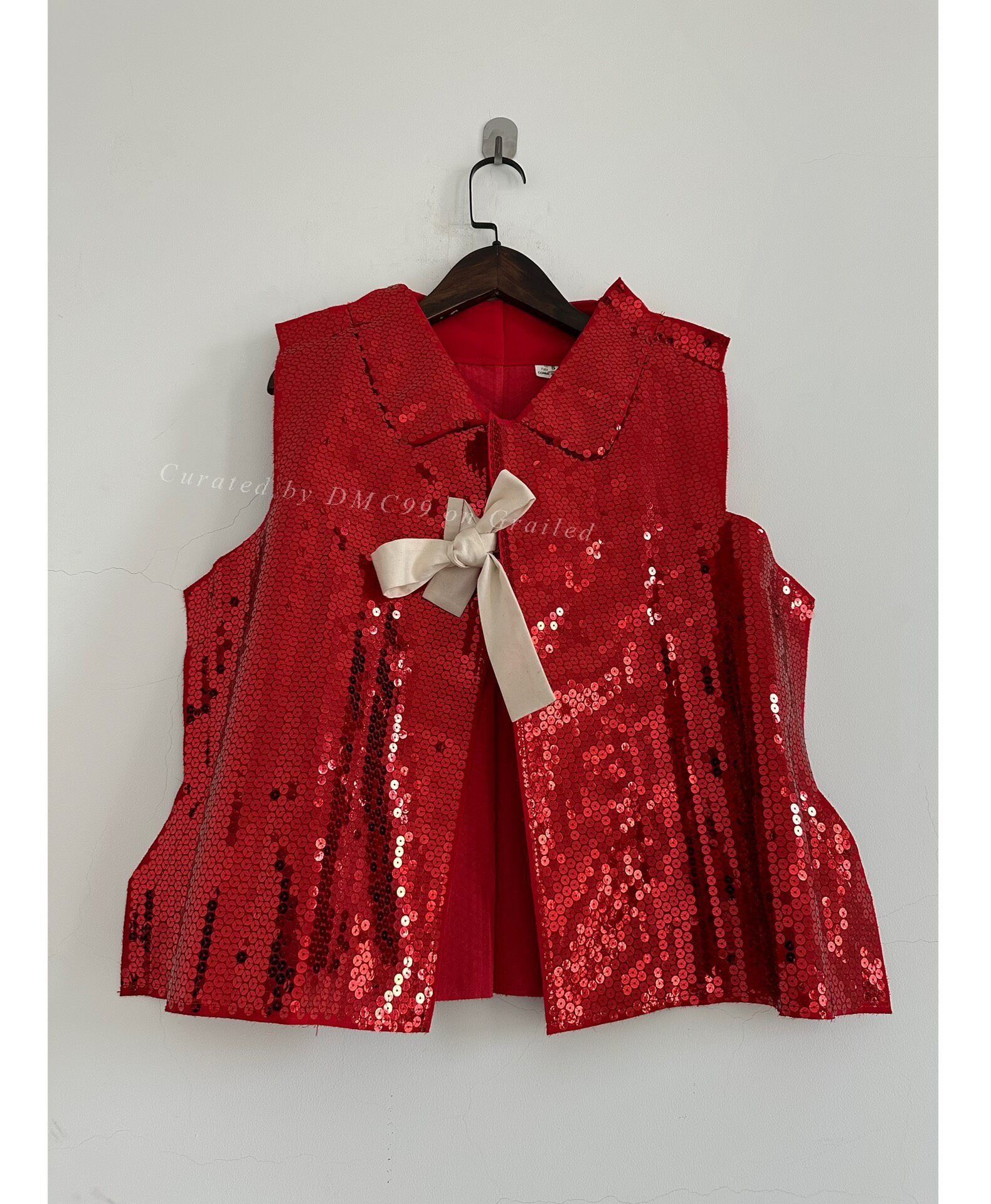 Rei Kawakubo Comme des Garçons 2012 Red Sequin Top Size S / US 4 / IT 40 - 1 Thumbnail