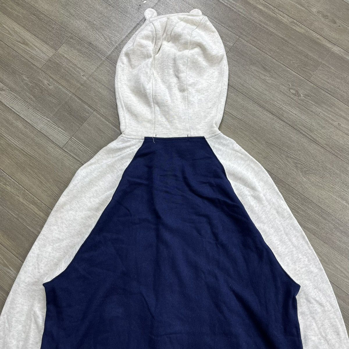 mercibeaucoup Vintage Mercibeaucoup Issey Miyake Panda Ear Varsity Hooded Size US M / EU 48-50 / 2 - 12 Thumbnail