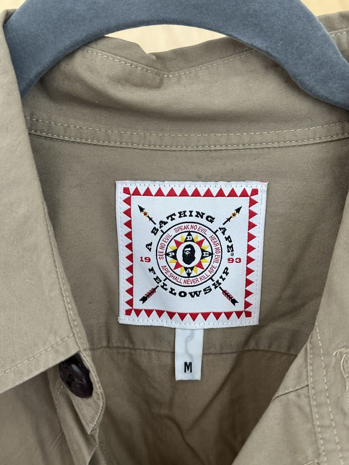 A BATHING APE BAPE BOYSCOUT RELAXED FIT SHIRT