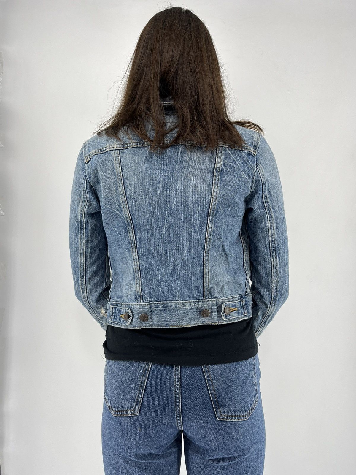 Levi's × Vintage Womens Vintage Levis Denim Jeans Jacket 90s Retro Size XS Size XS / US 0-2 / IT 36-38 - 5 Thumbnail