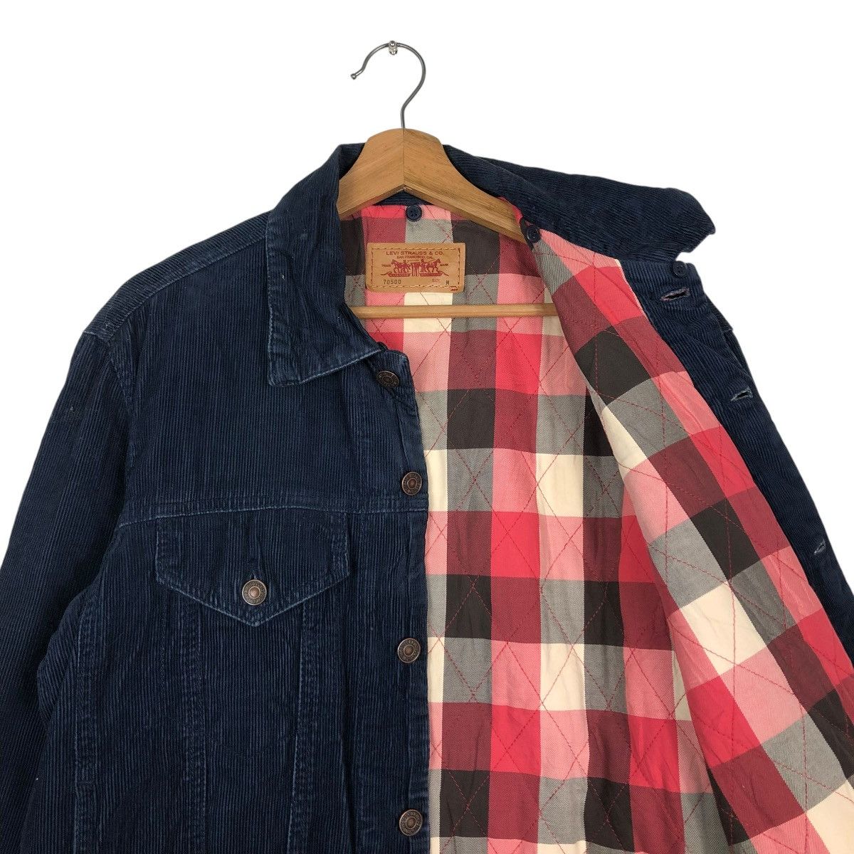 Levi's 🔥VINTAGE BIKER TRUCKER JACKET LEVI’S CORDUROY BLANKET Size US M / EU 48-50 / 2 - 14 Thumbnail