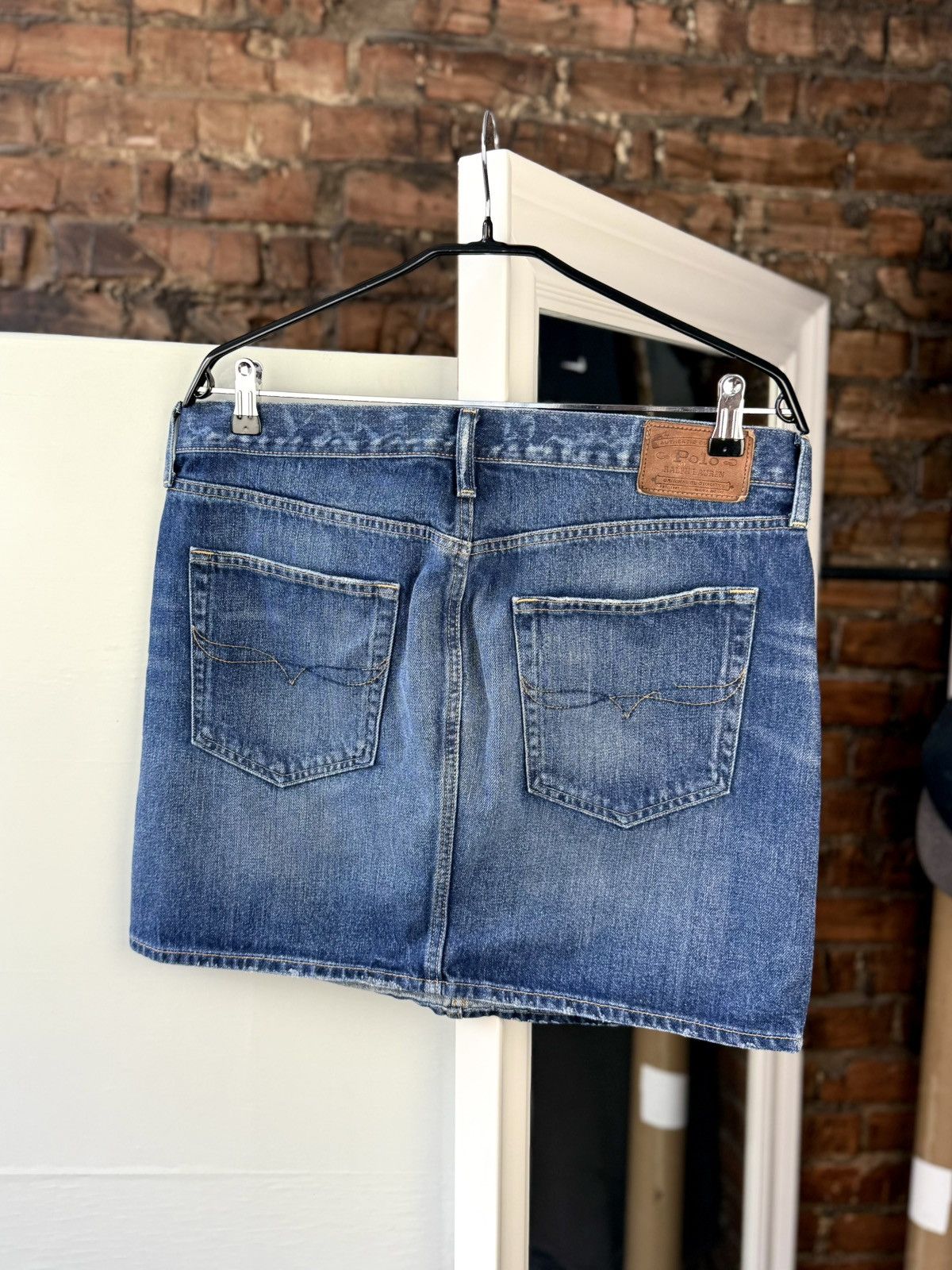 Polo Ralph Lauren Vintage Women’s Denim Skirts Polo Ralph Lauren Blue Size 36" / US 14 / IT 50 - 2 Thumbnail
