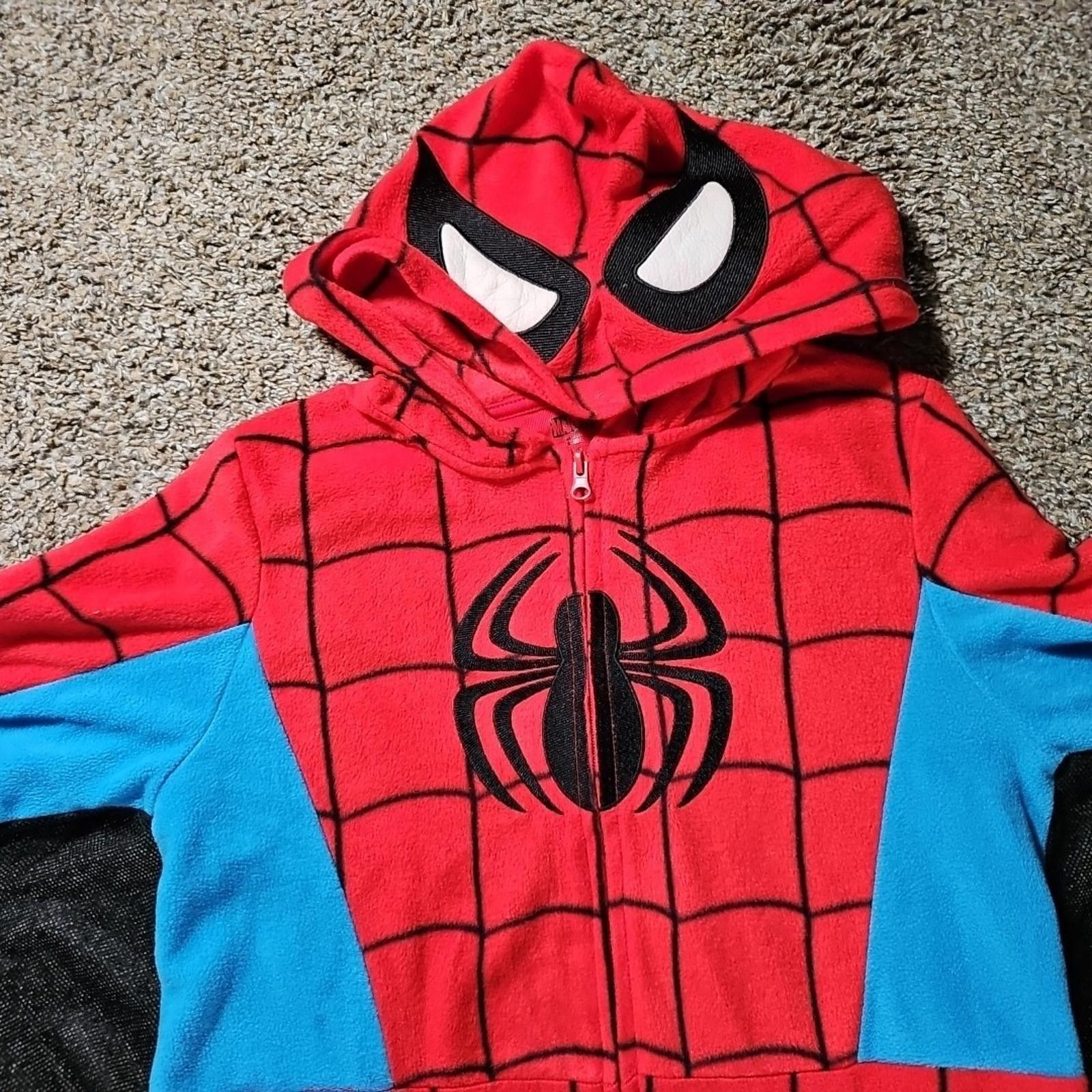 Marvel Comics Marvel Spider-Man Superhero Kids Hooded Pajamas Suit L 12-14 Size ONE SIZE - 2 Thumbnail