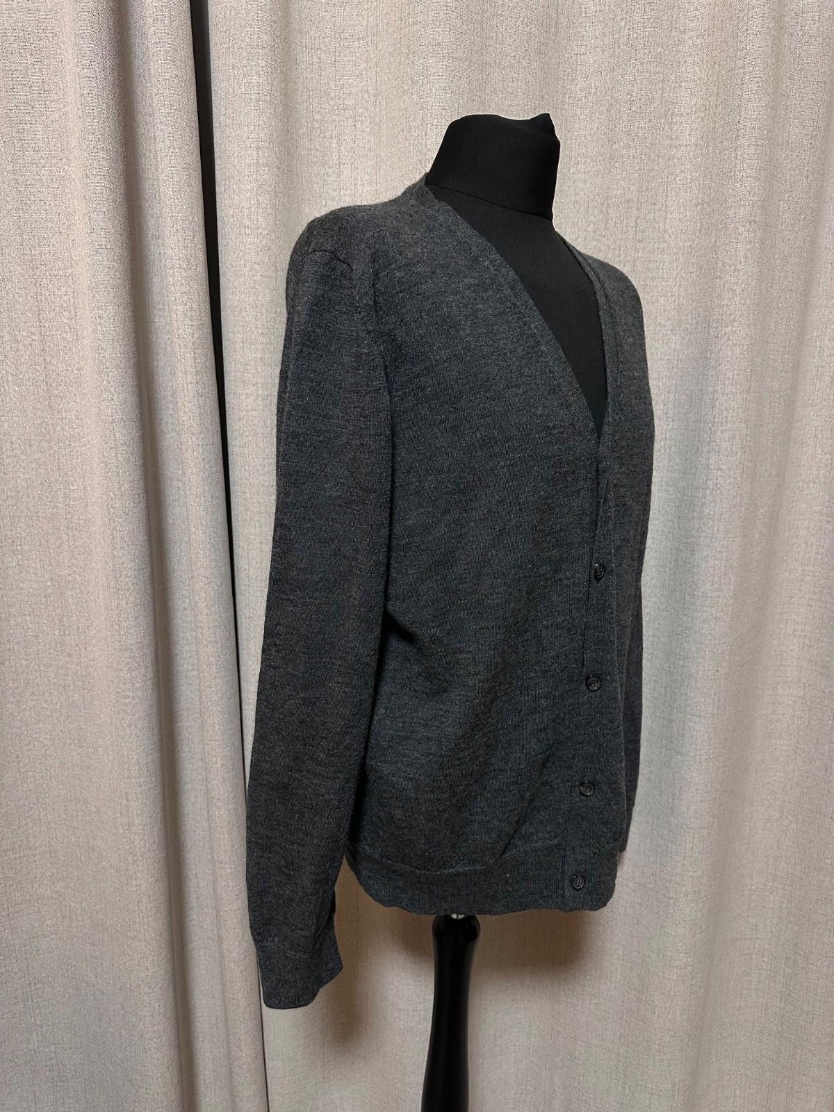 Maison Margiela Maison Margiela Men’s Cardigan Gray Sz L Size US L / EU 52-54 / 3 - 3 Thumbnail