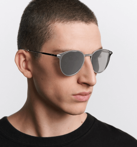 Dior o1w1db10525 Size :OS/ SUITR8 Black Suit Sunglasses in Silver Size ONE SIZE - 4 Thumbnail