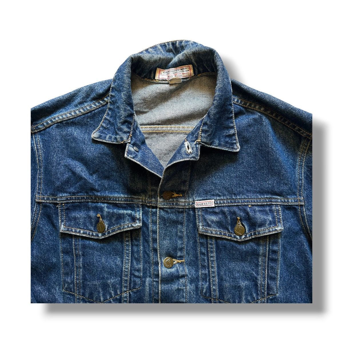 Guess guess denim trucker jacket Size US L / EU 52-54 / 3 - 3 Thumbnail