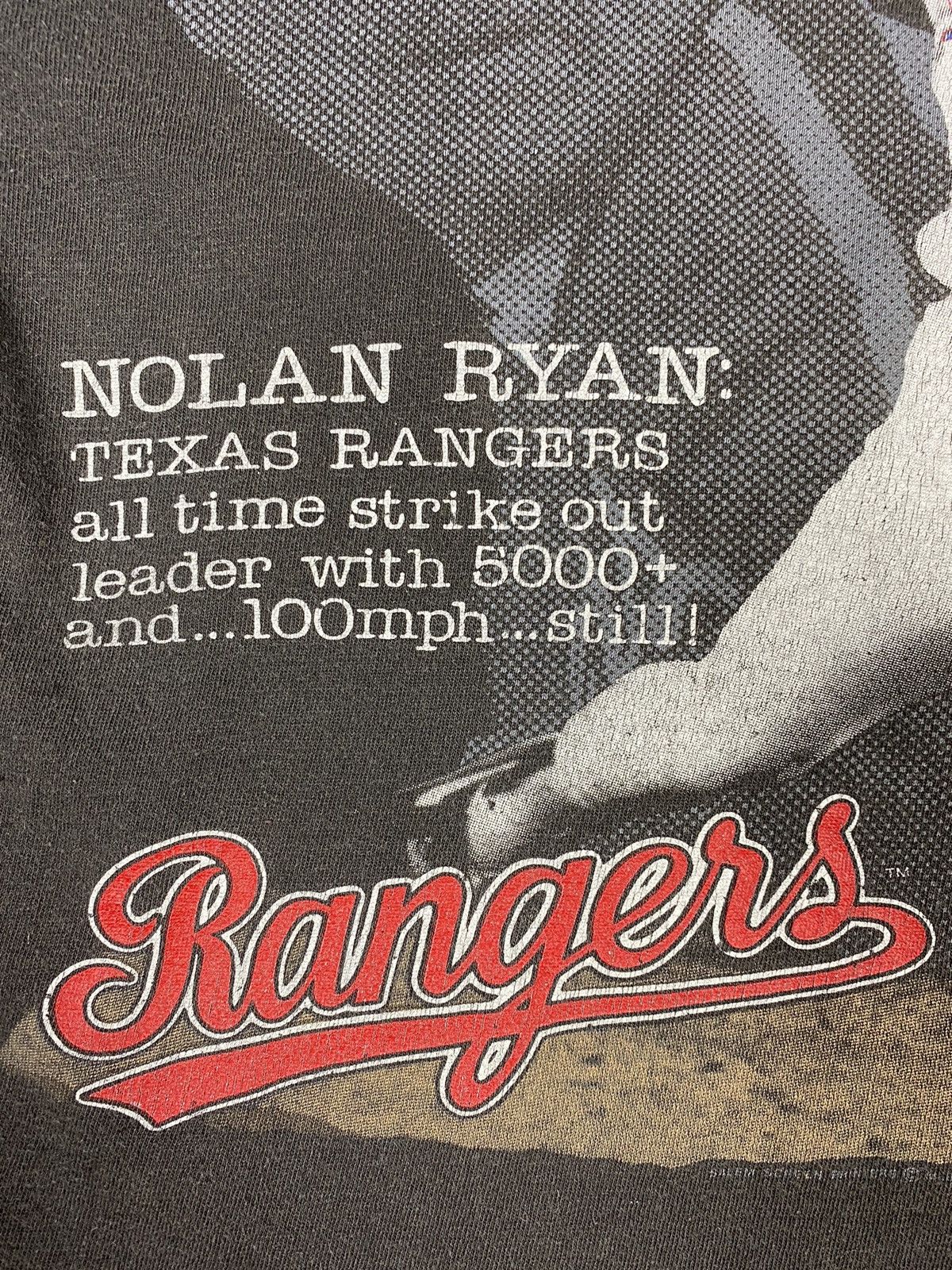 MLB × Vintage Vintage 90s Nolan Ryan Texas Rangers MLB Rare Tee Size US L / EU 52-54 / 3 - 9 Thumbnail