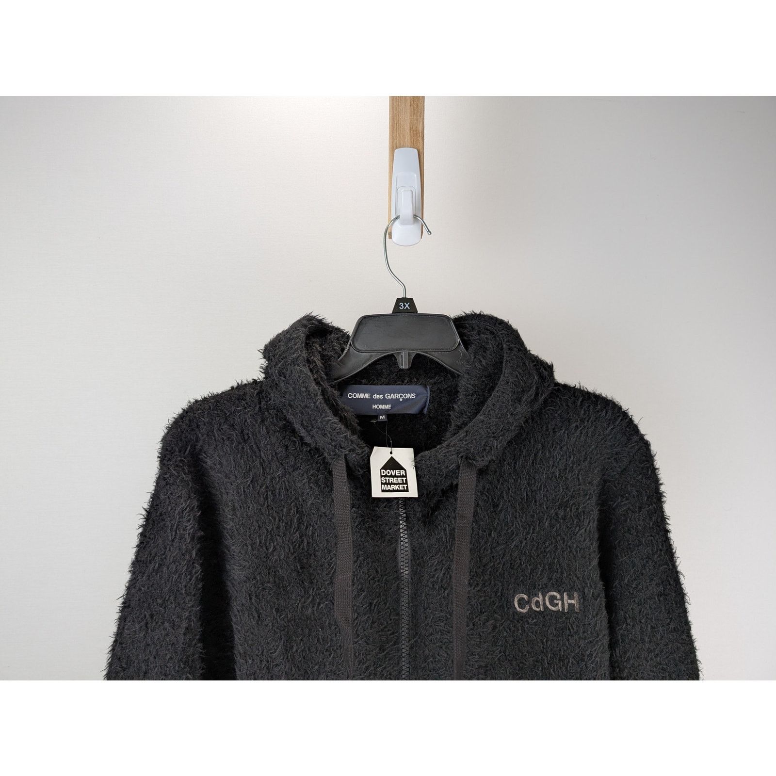 Comme des Garcons o1rshd1 Logo-Embroidery Hooded Jacket in Black Size US M / EU 48-50 / 2 - 3 Thumbnail