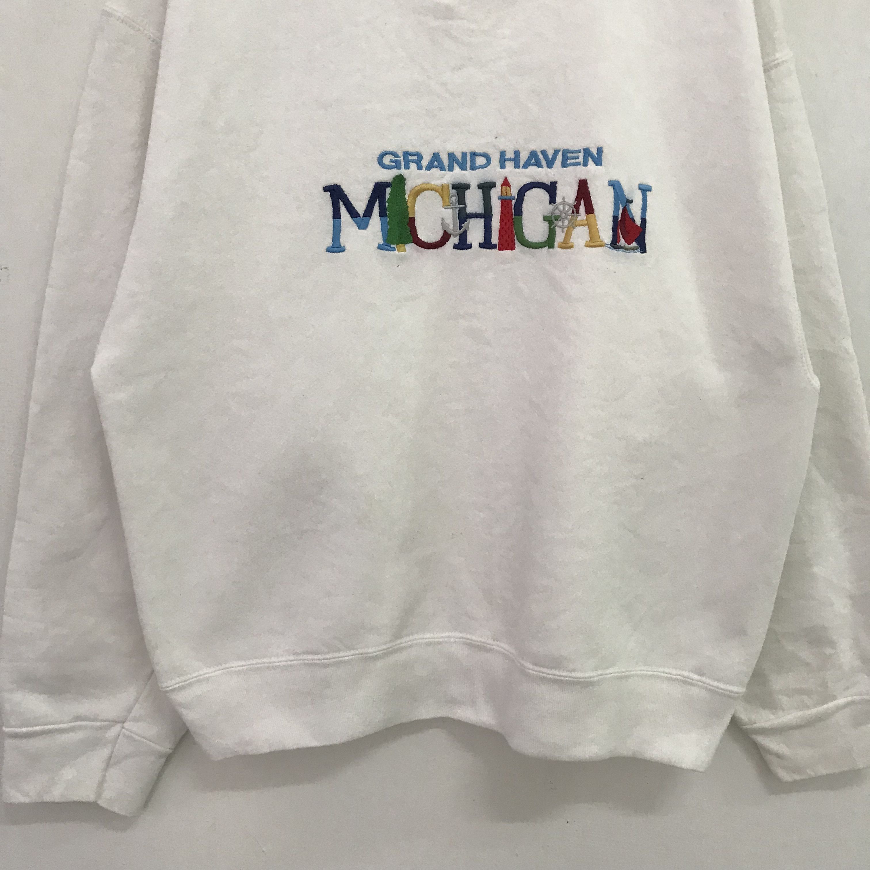 NCAA vintage white michigan sweatshirt - 467 Size US L / EU 52-54 / 3 - 3 Thumbnail