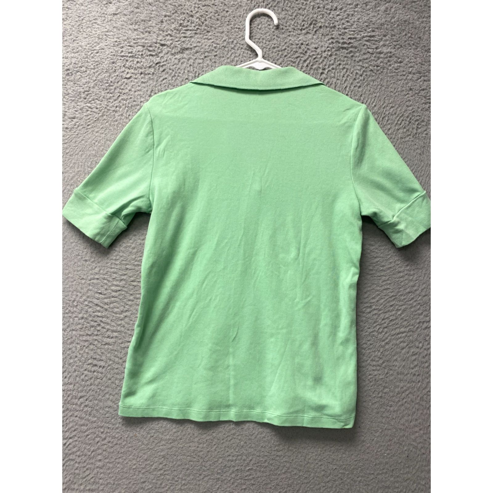 Izod IZOD Women Top M Green VNeck Short Sleeve polo Pullover Stretch/113-50 Size M / US 6-8 / IT 42-44 - 6 Thumbnail