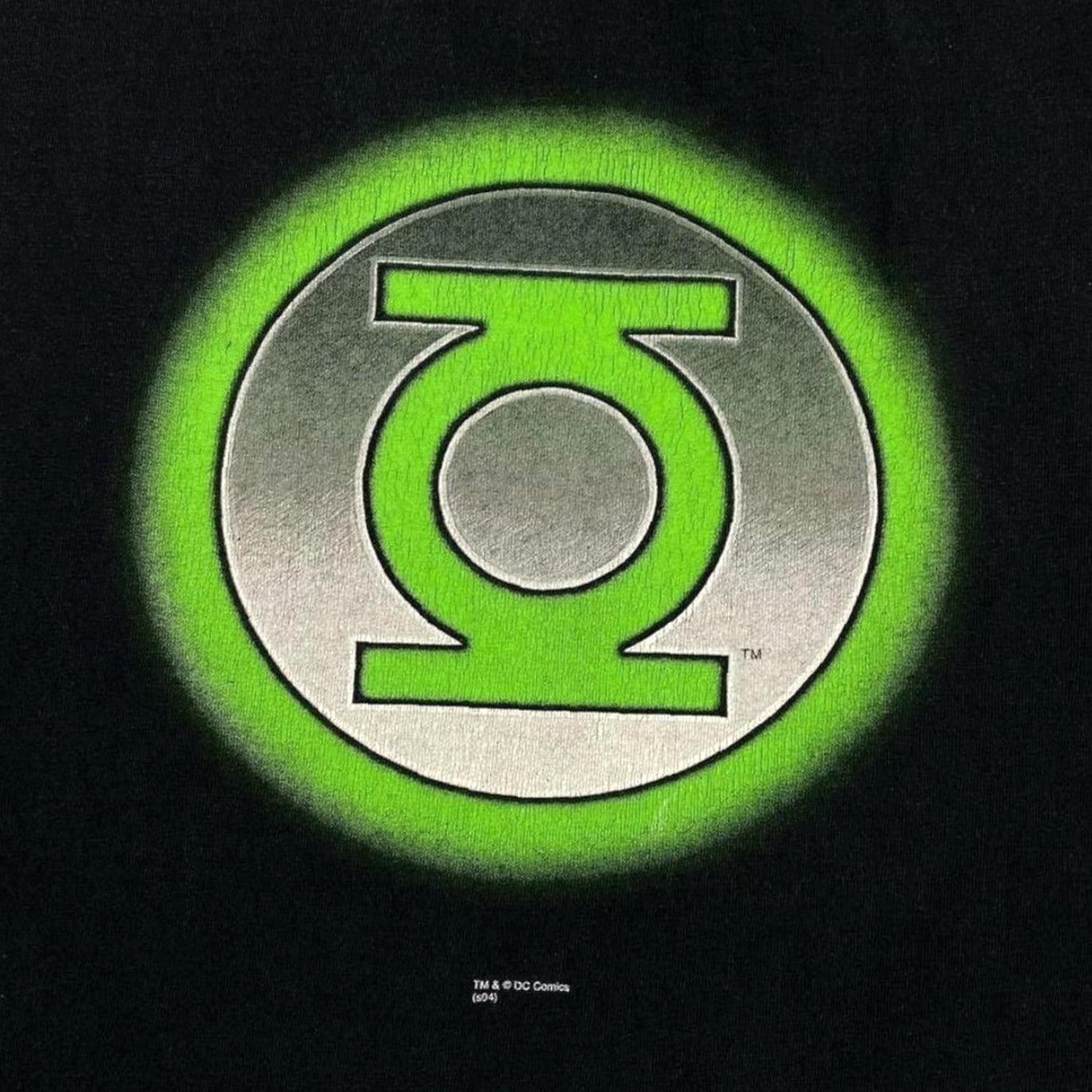 Hanes VINTAGE Hanes Graphitti DC Comics Green Lantern Superhero Logo Graphic T-Shirt Medium Black faded 80s 90s Mens Size US M / EU 48-50 / 2 - 2 Thumbnail
