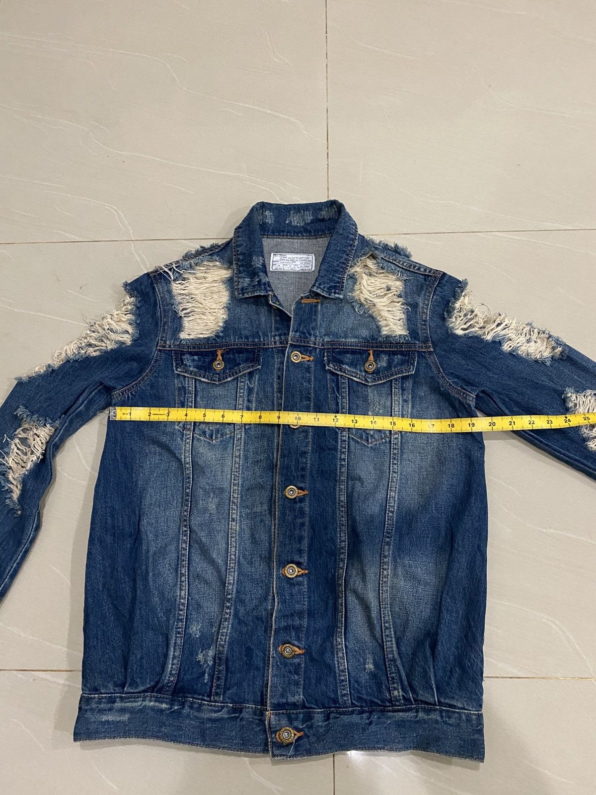 Japanese Brand Rare SLY Jeans Distressed Jacket Size US M / EU 48-50 / 2 - 4 Thumbnail