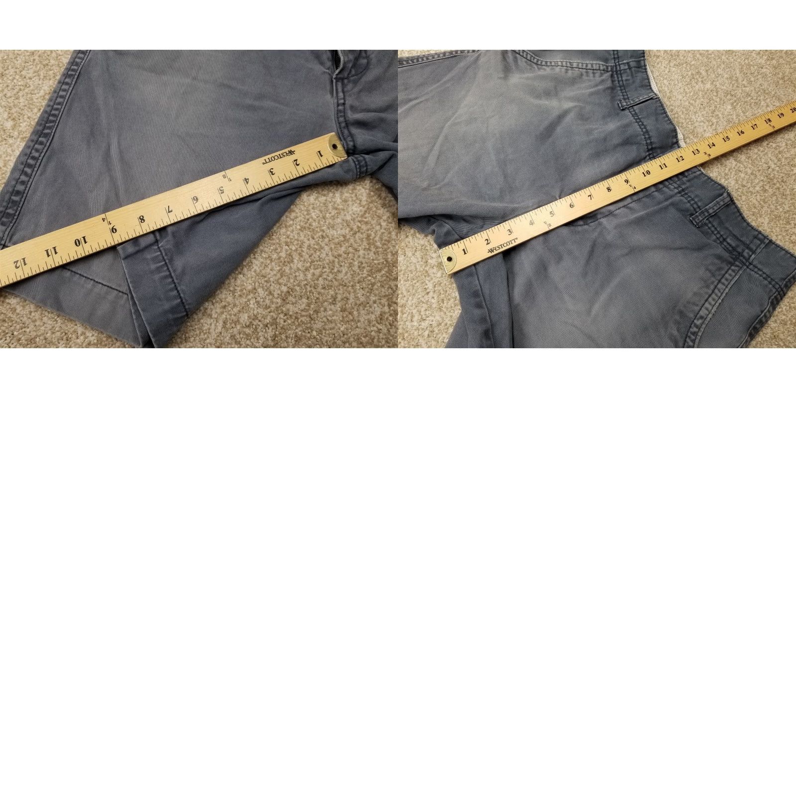 Old Navy Old Navy Shorts Mens 33 Gray Flat Front Faded Broken-In Outdoors Casual Chino 33 in Gray Regular Mens Size US 33 - 8 Thumbnail