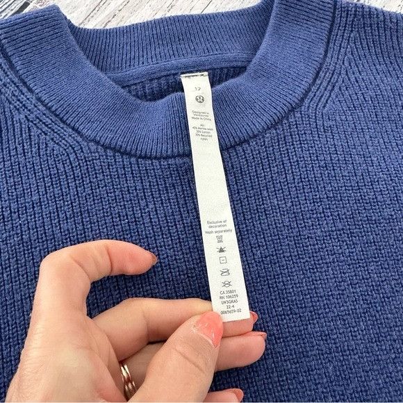 Lululemon Lululemon Merino Wool-Blend Ribbed Crewneck Sweater Heathere Size XL / US 12-14 / IT 48-50 - 6 Thumbnail