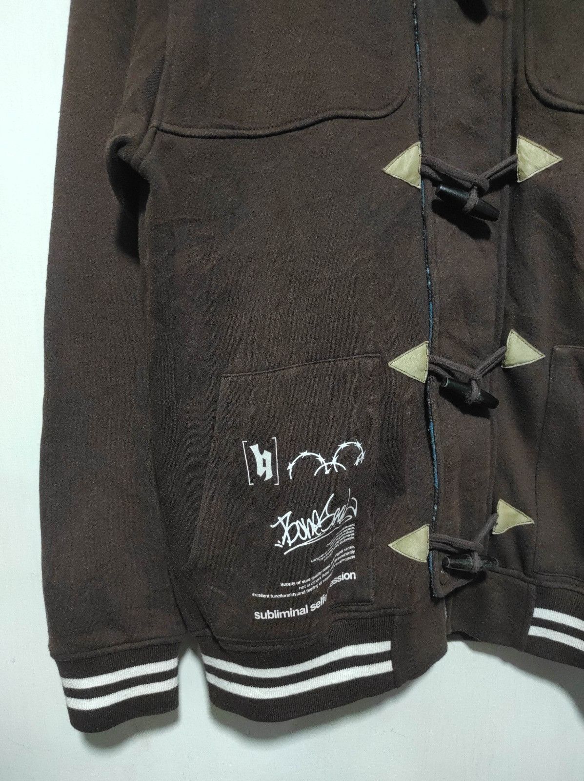 Japanese Brand B-One Soul zip Button Fur hoodie ifsix LGB style Size US M / EU 48-50 / 2 - 4 Thumbnail