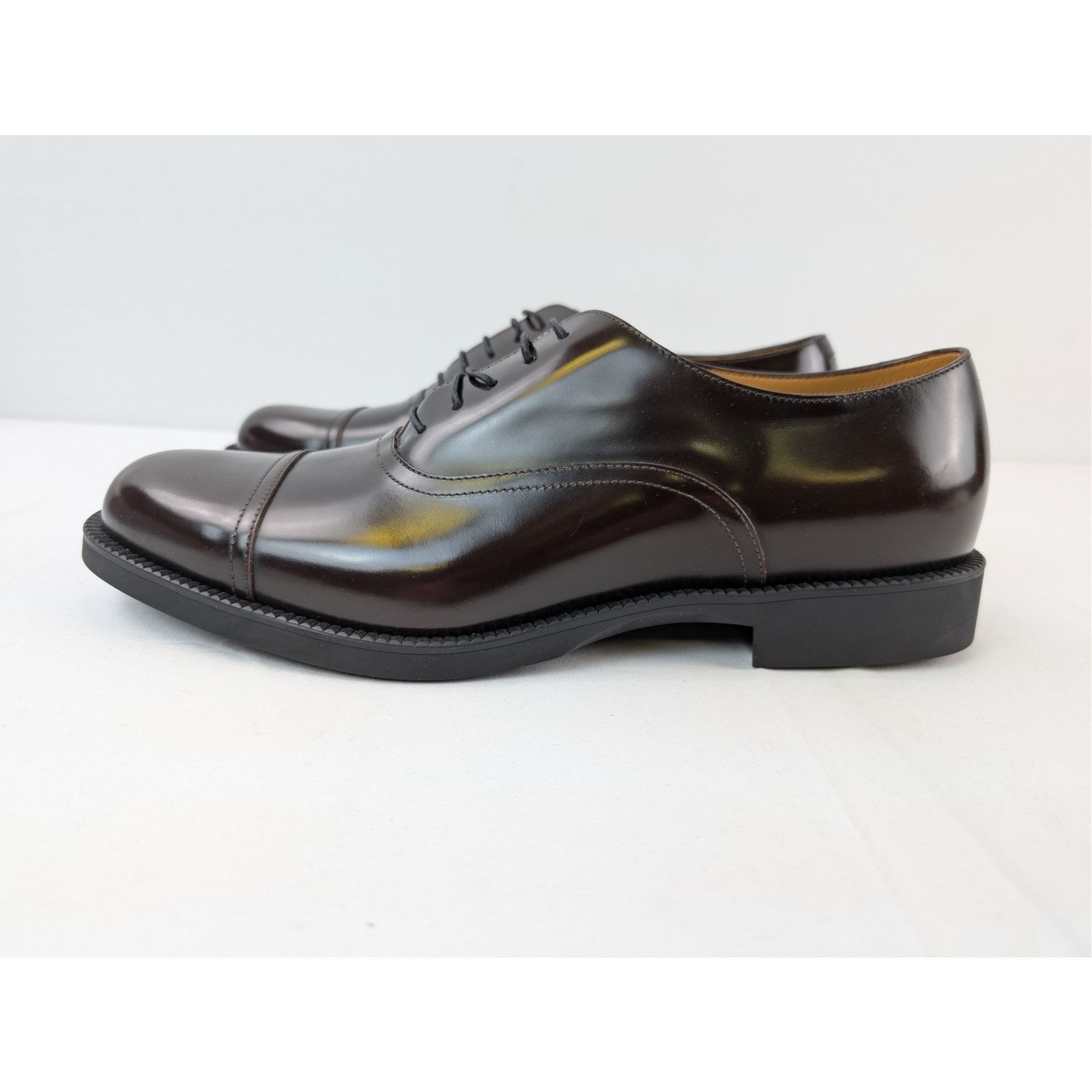 Gucci o1rshd1 Davis Bull men's leather cap-toe oxford shoes Boots Size US 12.5 / EU 45-46 - 10 Thumbnail