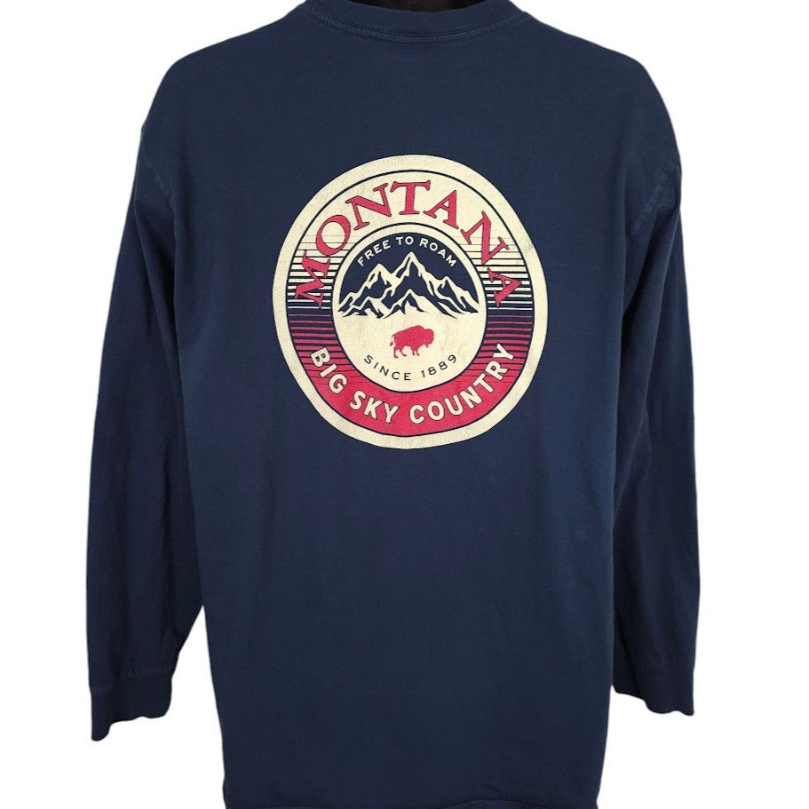 Other Montana T Shirt Mens Size Large Blue Big Sky Country Size US L / EU 52-54 / 3 - 1 Thumbnail