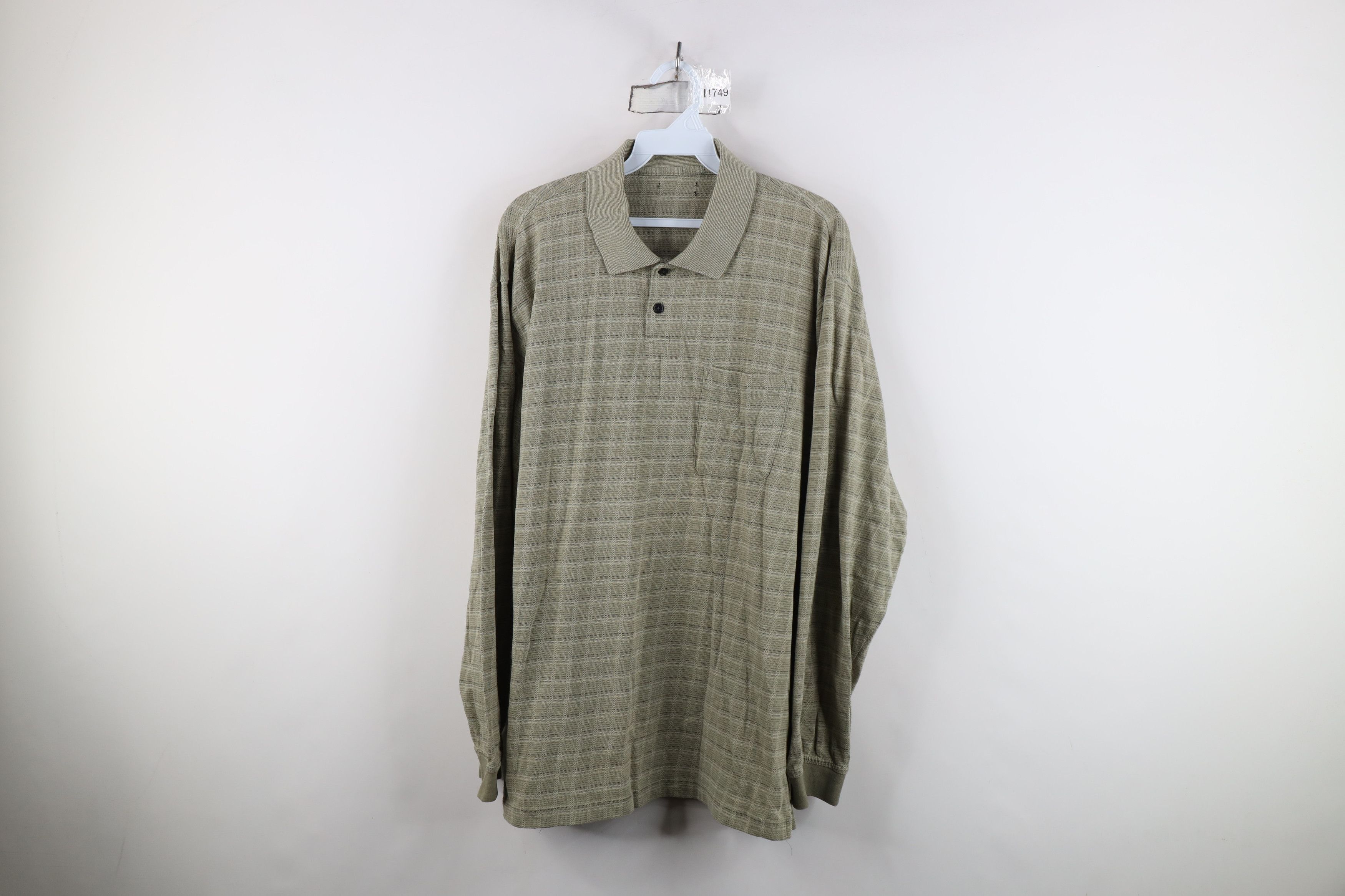 Vintage Vintage 90s Y2K Streetwear Collared Long Sleeve Rugby Polo Size US L / EU 52-54 / 3 - 1 Thumbnail