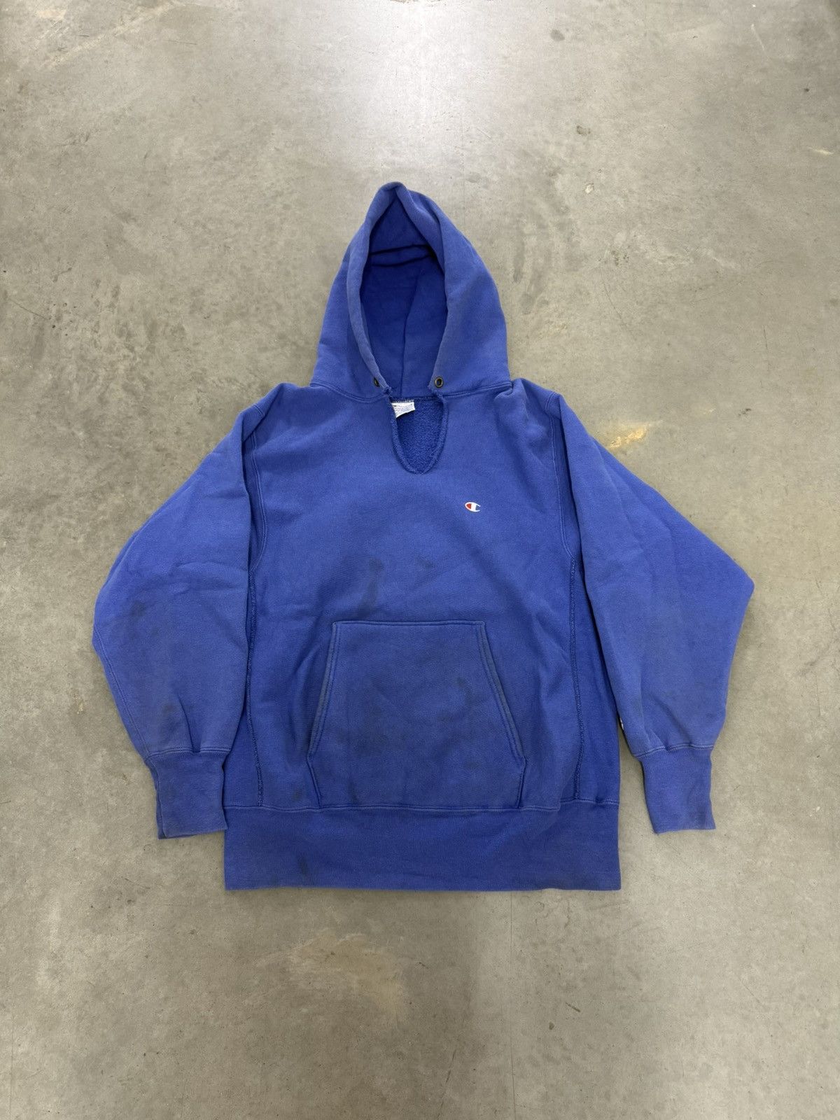 Champion Vintage Champion Reverse Weave Blueberry Blue Hoodie 90s USA Size US L / EU 52-54 / 3 - 1 Thumbnail