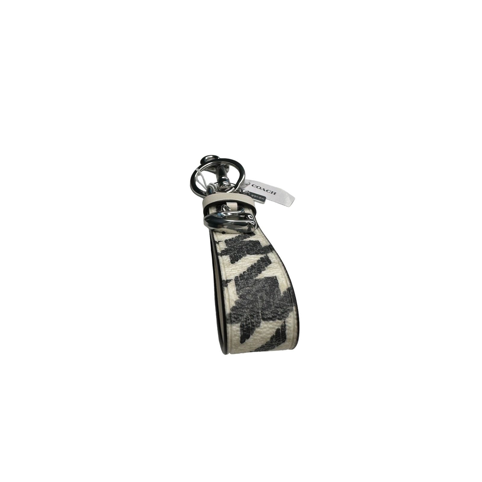 Coach Coach Houndstooth print Silver/Cream/Black Loop bag charm Size ONE SIZE - 3 Thumbnail