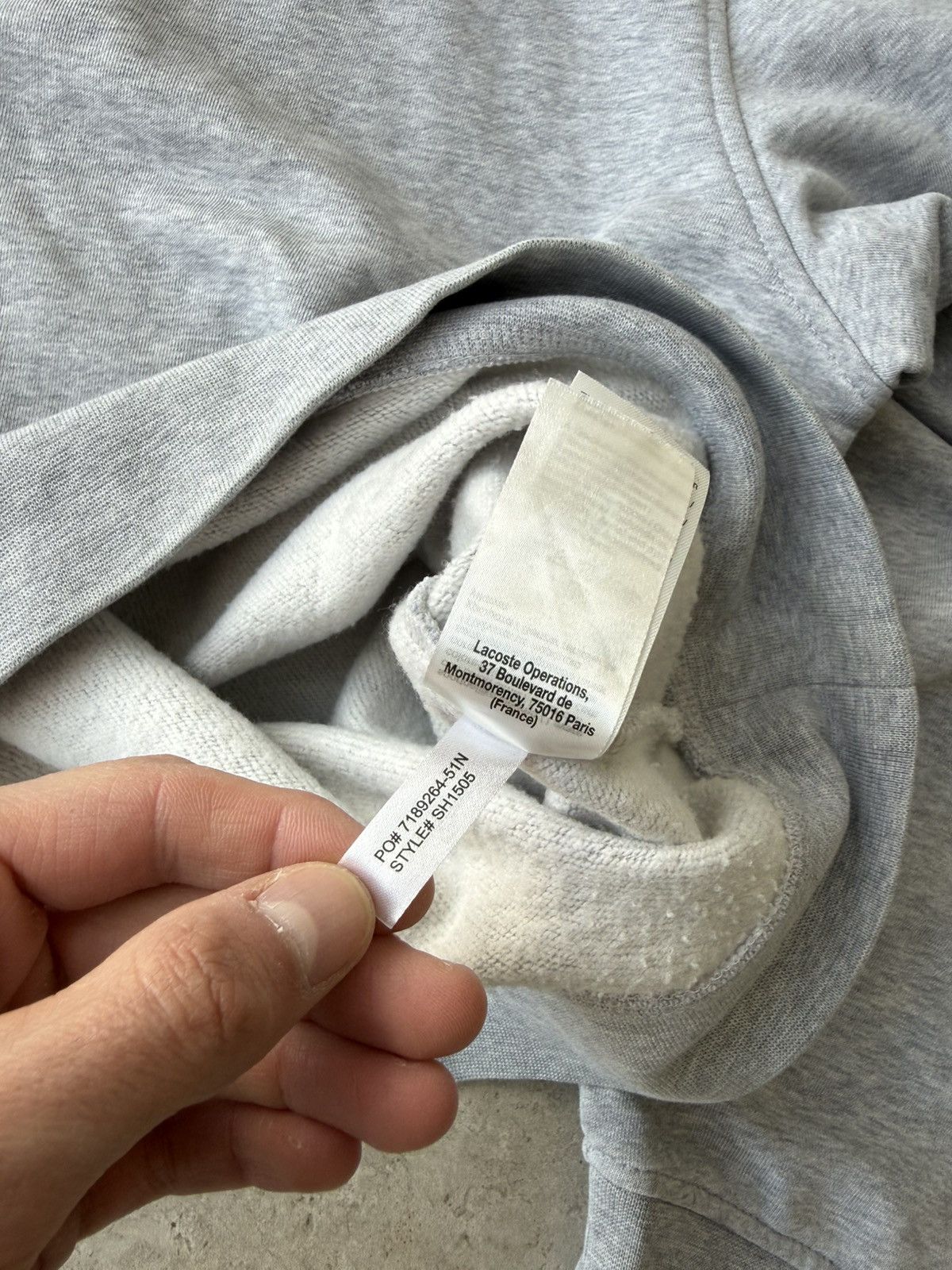 Lacoste Lacoste Sport Logo Sweater – Grey Size US L / EU 52-54 / 3 - 7 Thumbnail