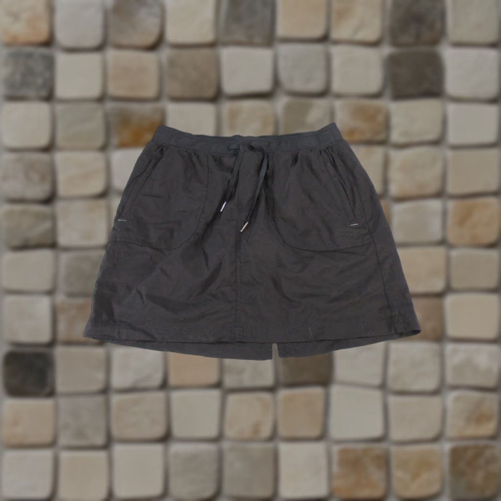 Vintage VINTAGE L.L. Bean Skort Womens Medium Black Nylon Athletic Casual Travel Outdoor Golf Hiking Size ONE SIZE - 1 Thumbnail