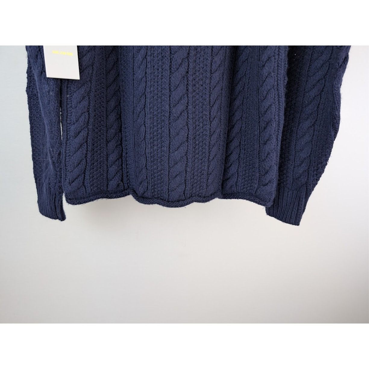 Aime Leon Dore o1rshd1 Aran Cable Mockneck Sweater in Navy Size US M / EU 48-50 / 2 - 12 Thumbnail
