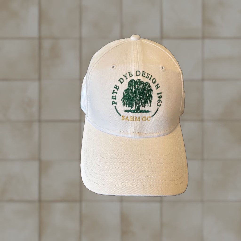 New Era Pete Dye Design Sahm Golf Course White Hat New Era 9Forty Strapback Cap Men One Size Adjustable Baseball Cap Shirt Size ONE SIZE - 1 Thumbnail