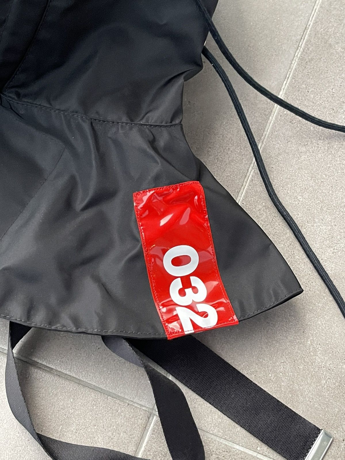 032c !DS! FW22 032c Big Logo Guilty Slicker Black Hood Size ONE SIZE - 16 Thumbnail