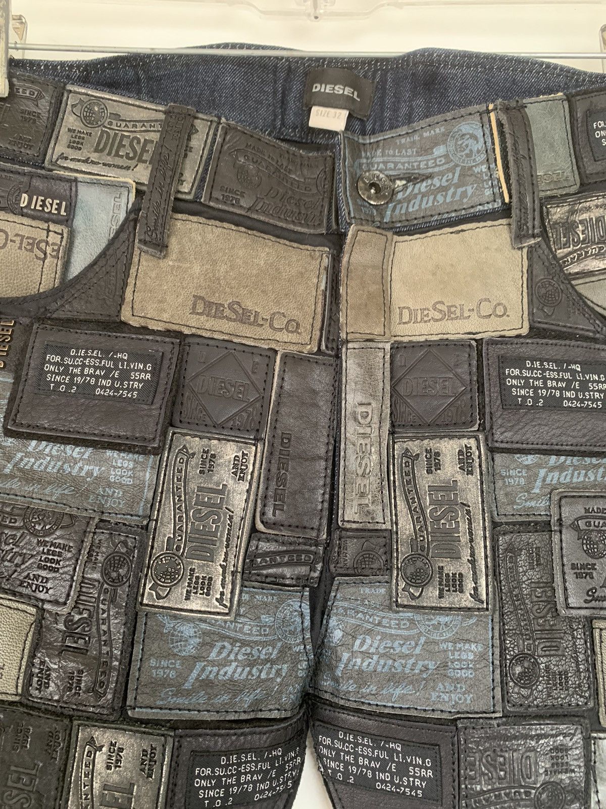 Diesel DIESEL Size 32 REBOOT Leather Patchwork Pants Size US 32 / EU 48 - 3 Thumbnail