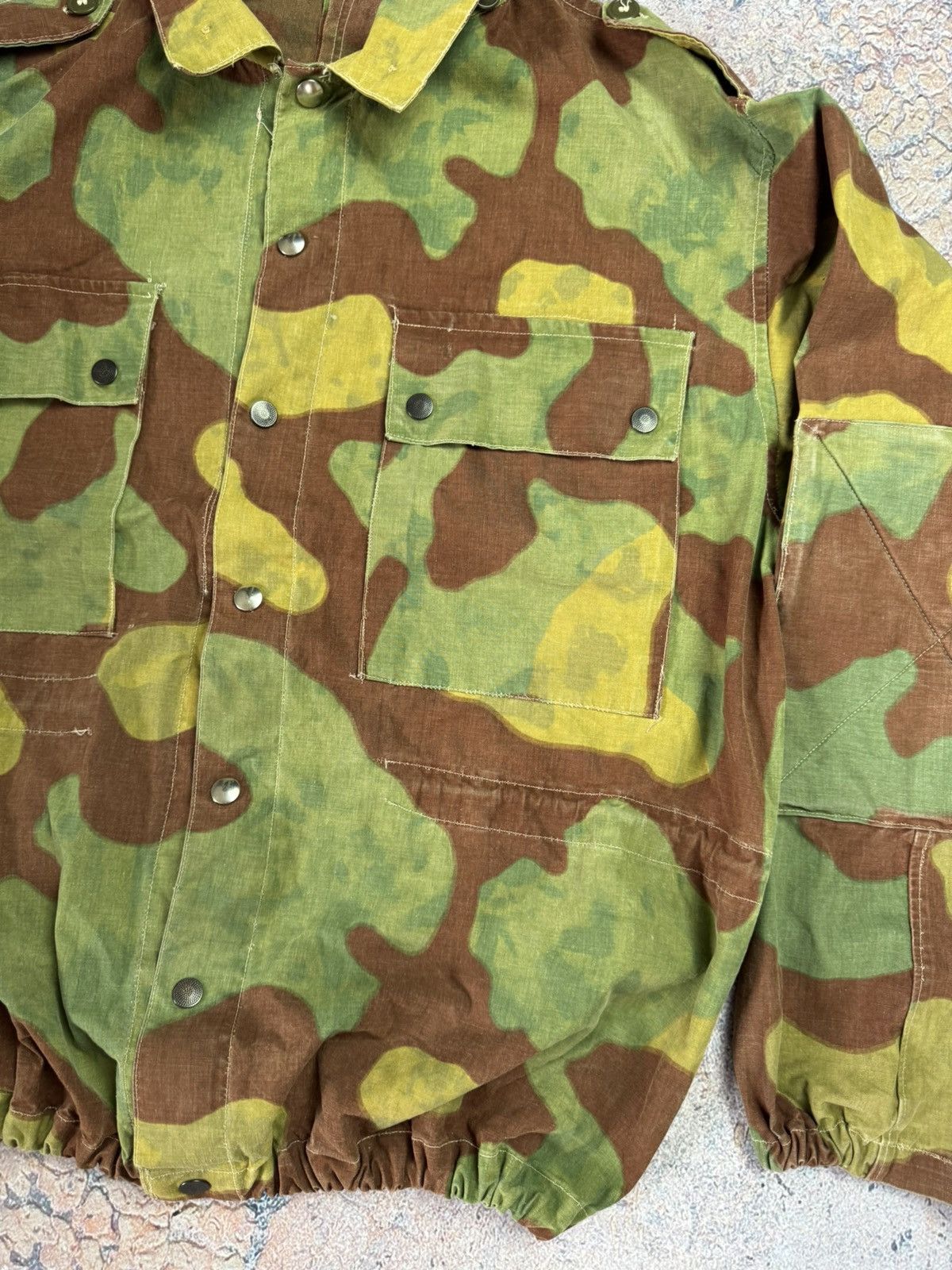 Vintage 1968 Italian Army San Marco M29 Paratrooper Camo Jacket Size US M / EU 48-50 / 2 - 3 Thumbnail
