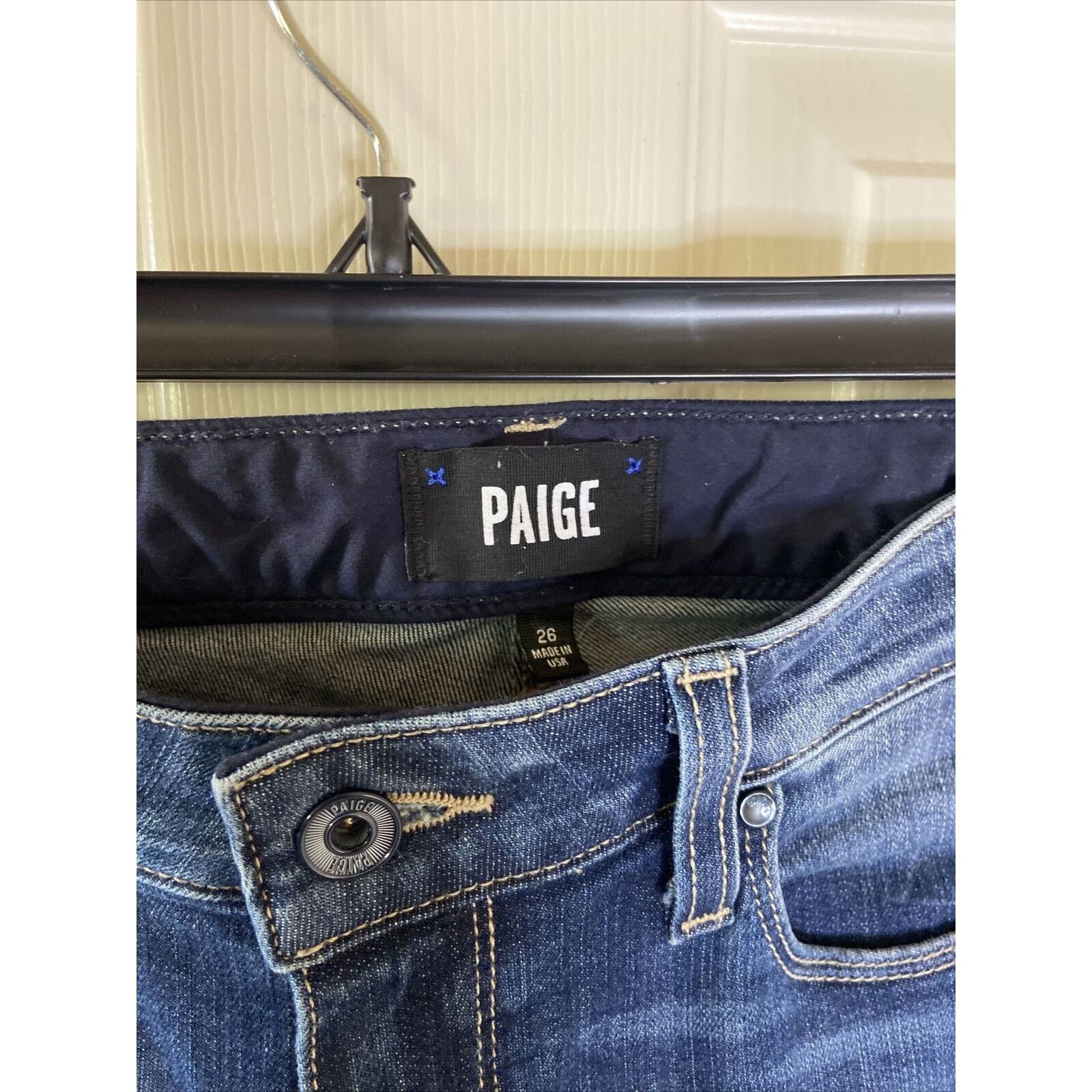 Paige Paige Skyline Ankle Peg High Rise High Low Hem Jeans 26 Size 26" / US 2 / IT 38 - 3 Thumbnail
