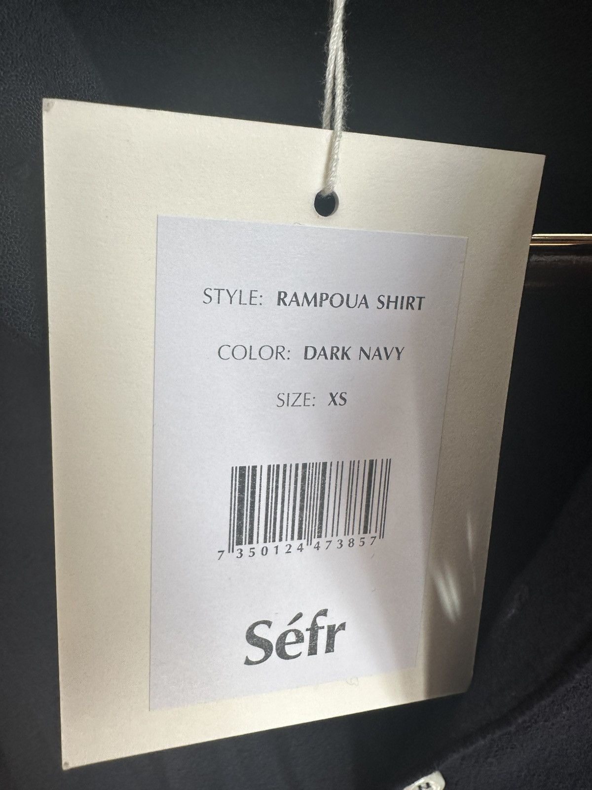 Sefr Séfr Rampoua shirt navy blue Size US XS / EU 42 / 0 - 6 Thumbnail