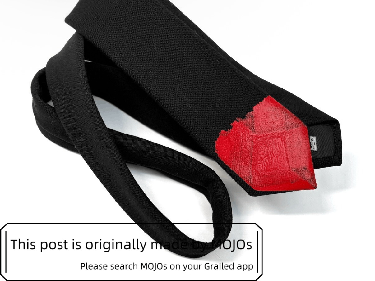 Dior Dior Homme 02SS Red Paint Tie mojos2204 Size ONE SIZE - 6 Thumbnail
