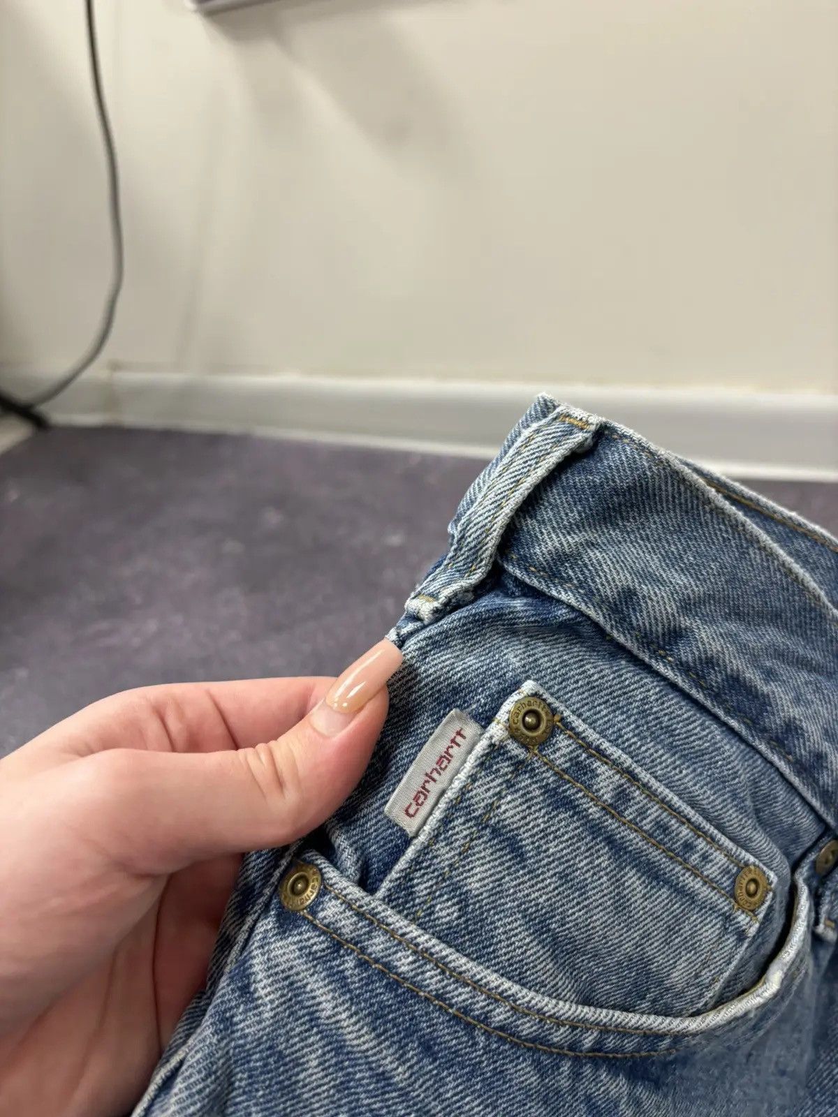 Carhartt × Vintage Vintage Carhartt USA Traditional Fit Denim Work Hype Jeans Size US 34 / EU 50 - 11 Thumbnail