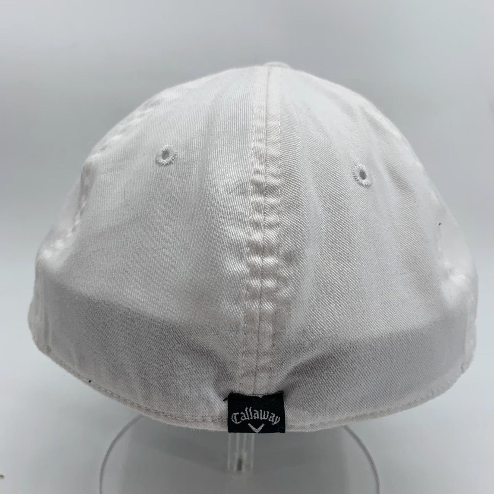 Callaway Callaway Hat Cap Fitted Mens XL White Golf Shield Logo Stretch Twill L/XL Size ONE SIZE - 3 Thumbnail