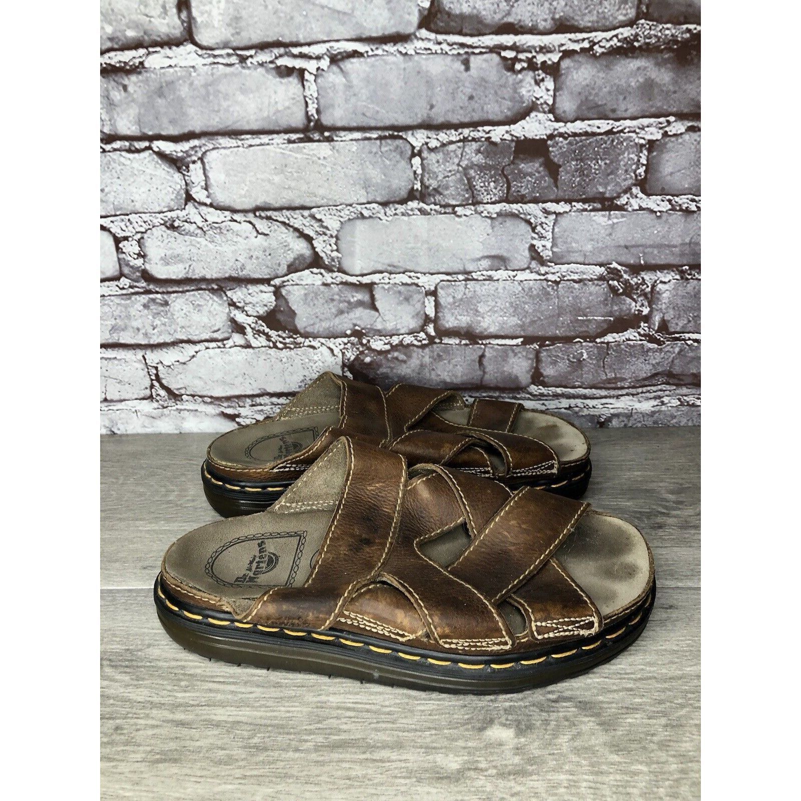 Dr. Martens Vintage 90s DR. DOC MARTENS Brown Leather Fisherman Platform Size US 10 / EU 43 - 16 Thumbnail