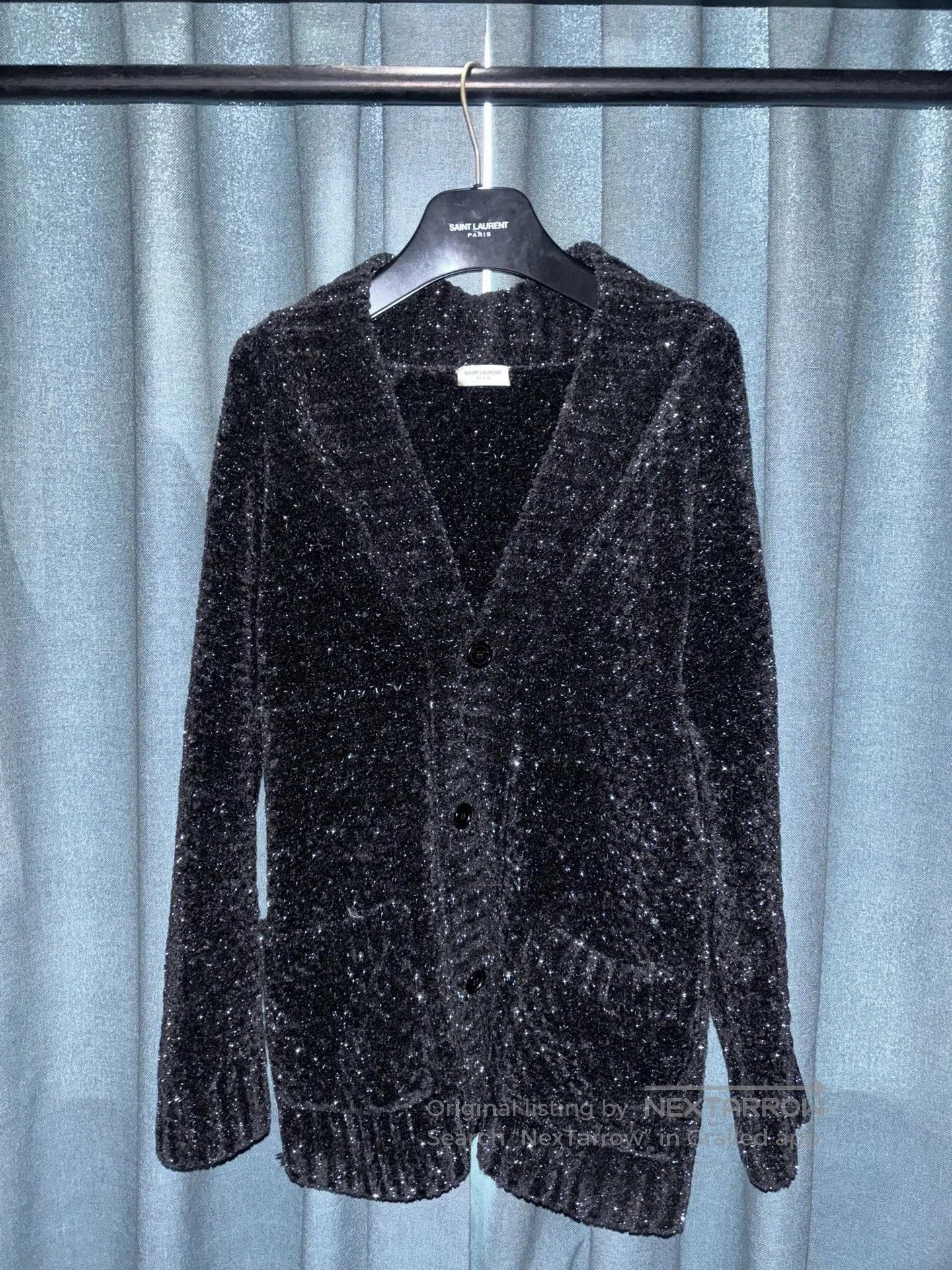 Saint Laurent Paris Saint Laurent 2019FW Glitter Cardigan. Size US XS / EU 42 / 0 - 1 Thumbnail