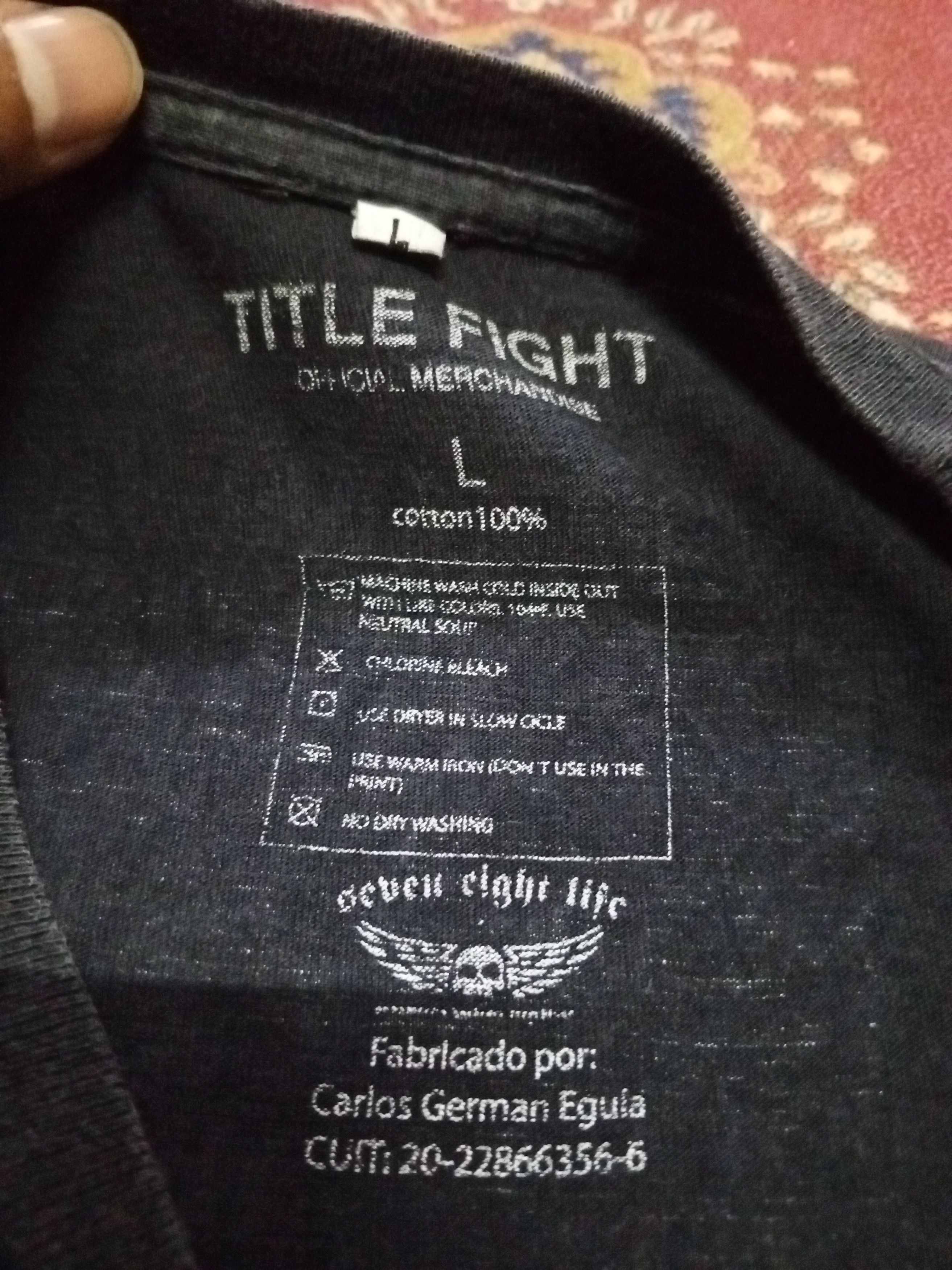 Band Tees 💥Title fight💥Hyperview 2015 PA USA rare Size US M / EU 48-50 / 2 - 8 Thumbnail